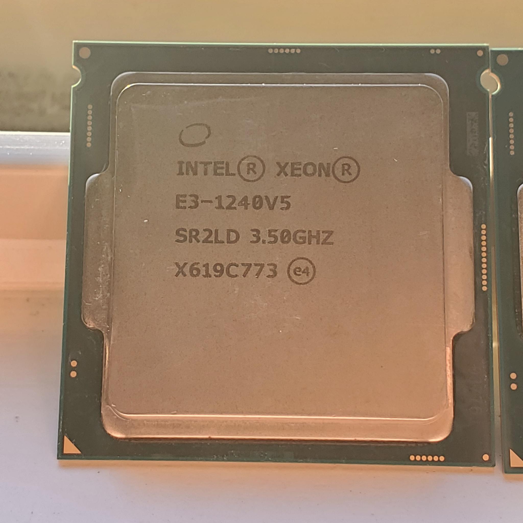 UNTESTED 4x Xeon E3 LGA 1151 4 Core V5 & V6 CPUs (6th & 7th gen)