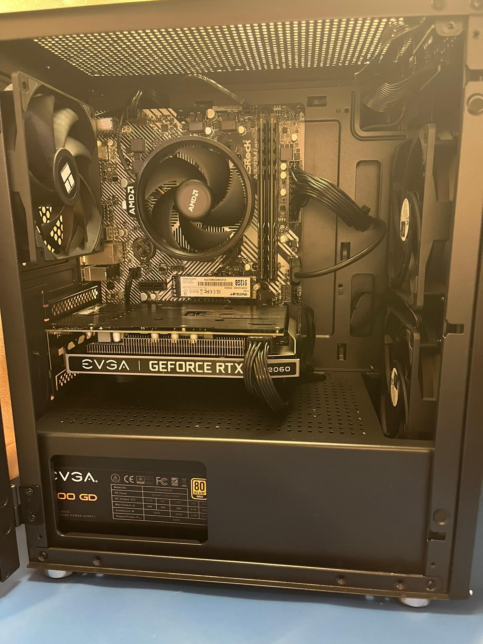 1080P Budget Gaming PC Ryzen 3 4100 EVGA RTX 2060 16GB Ram 512GB SSD