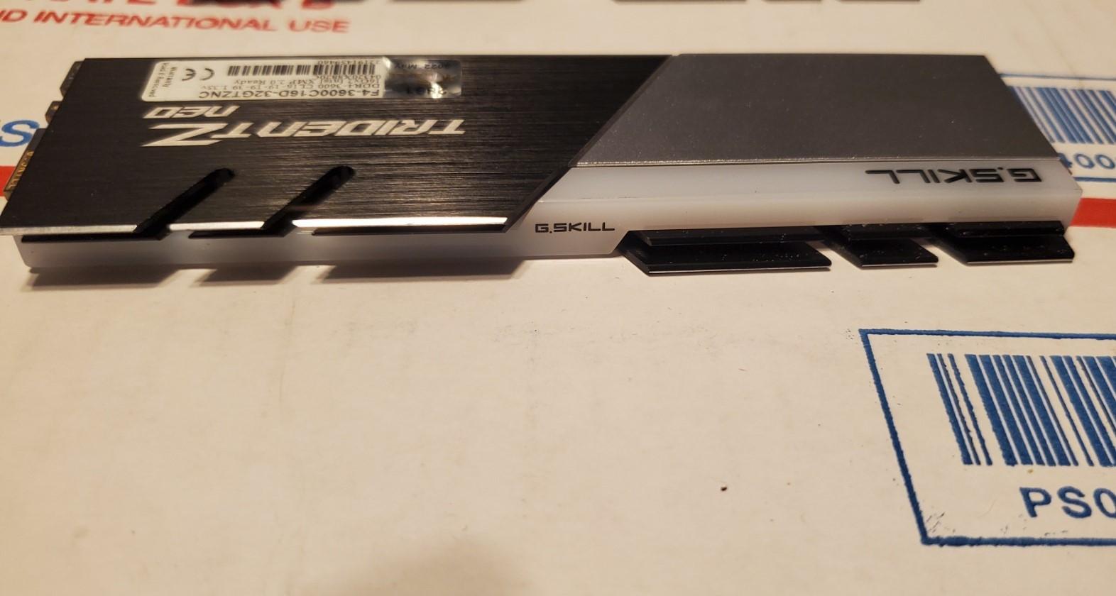 G.SKILL Trident Z Neo 32GB (2 x 16GB) RGB DDR4 3600mhz CL16 (PC4 28800) Desktop Memory