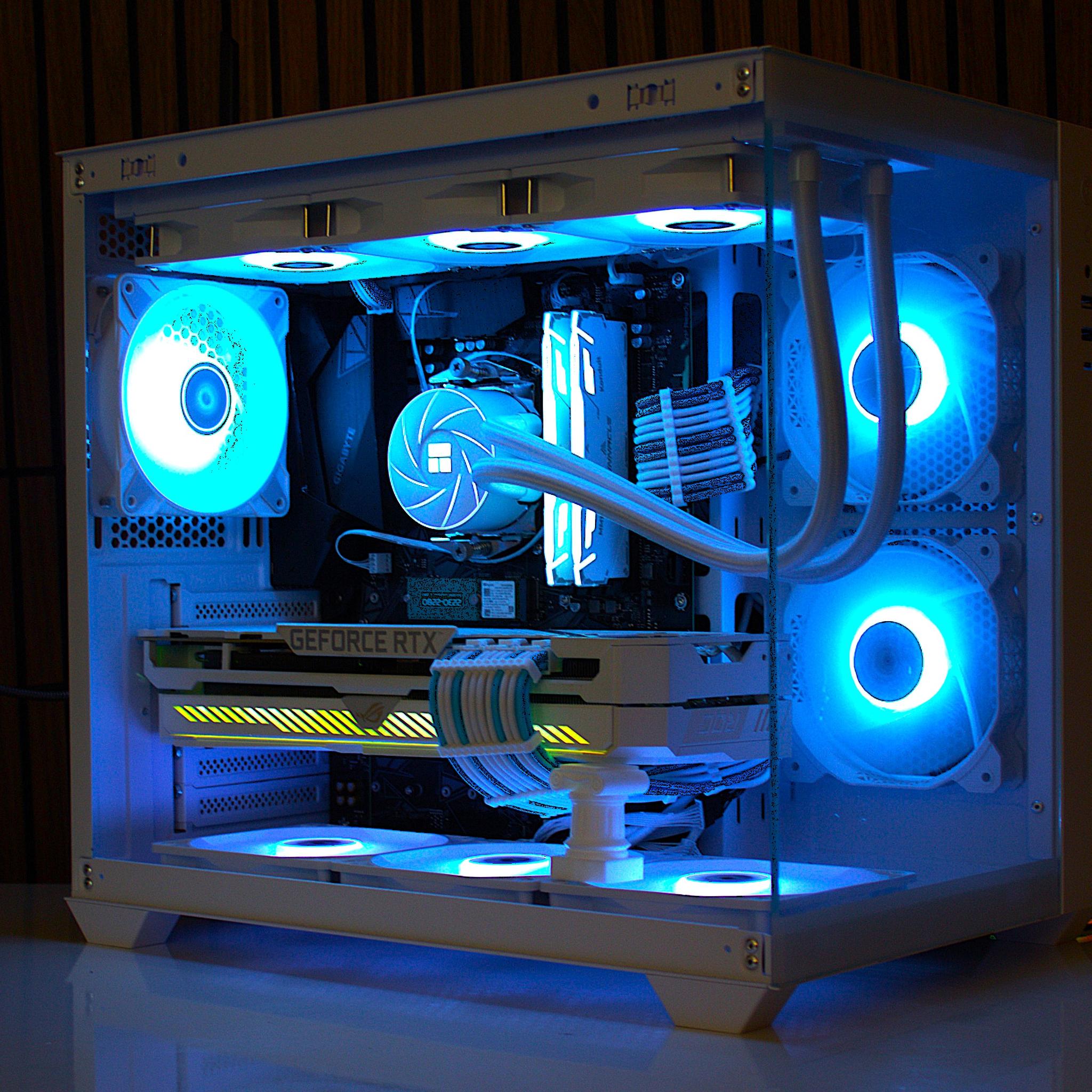 White Build 💻 RTX 3080 Gaming PC 💻| Ryzen 7 5800XT | 1TB nvme |DDR4 | 32GB RAM | B550 | Windows11
