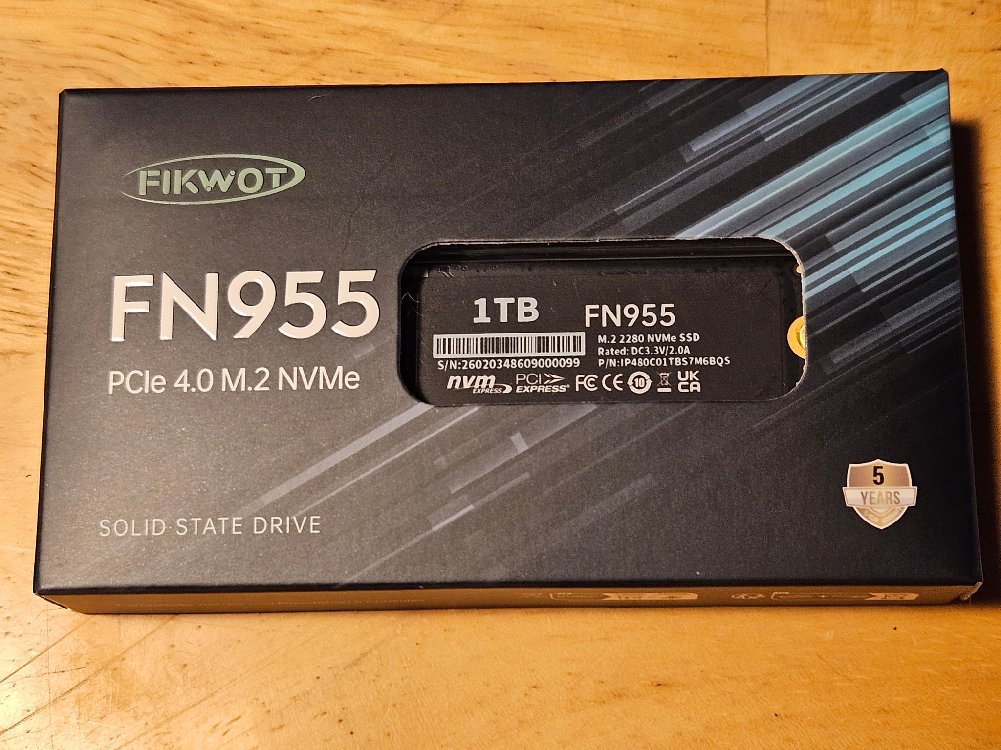 Fickwot FN 955 1TB NVME SSD