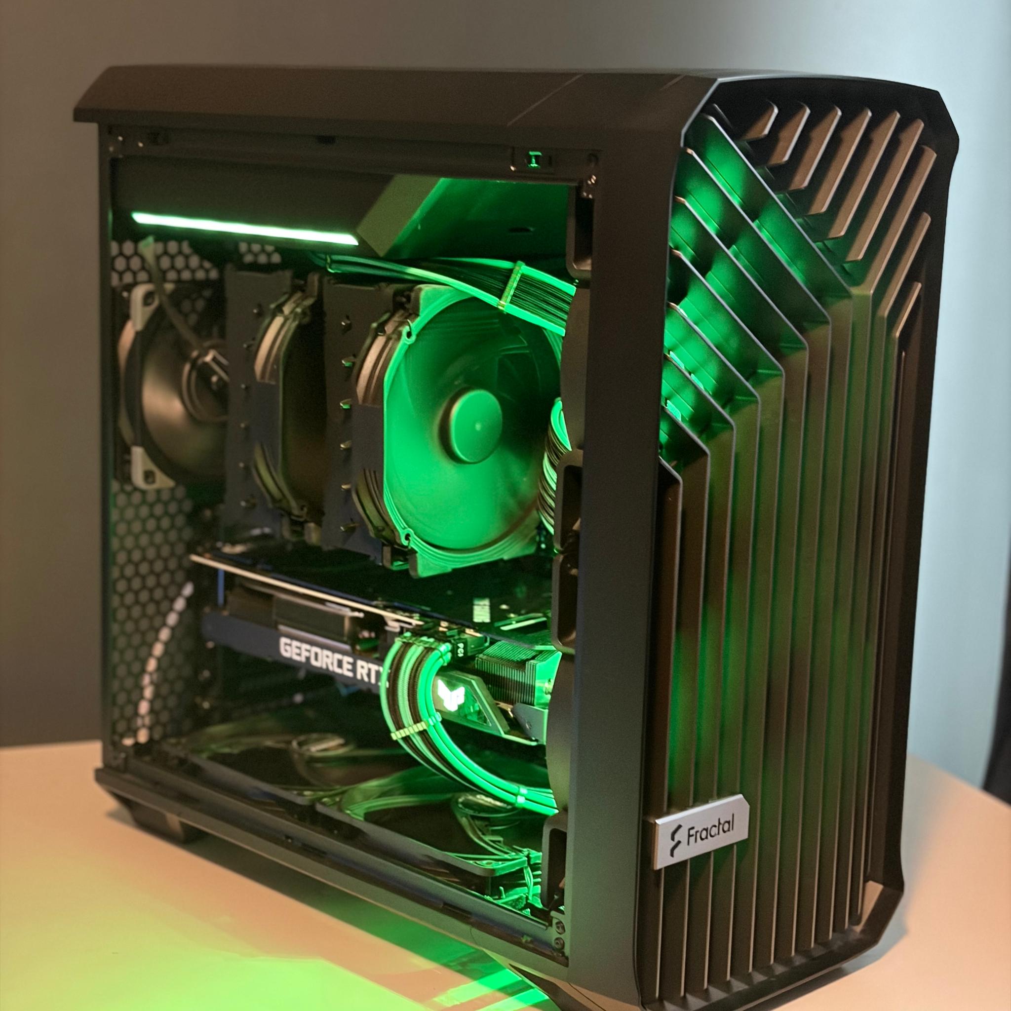 💚 High Performance PC | RTX 3070 Ti | i5-12600K | 32GB RAM | 1.25TB SSD |🤐 Quiet RGB Gaming PC 💚
