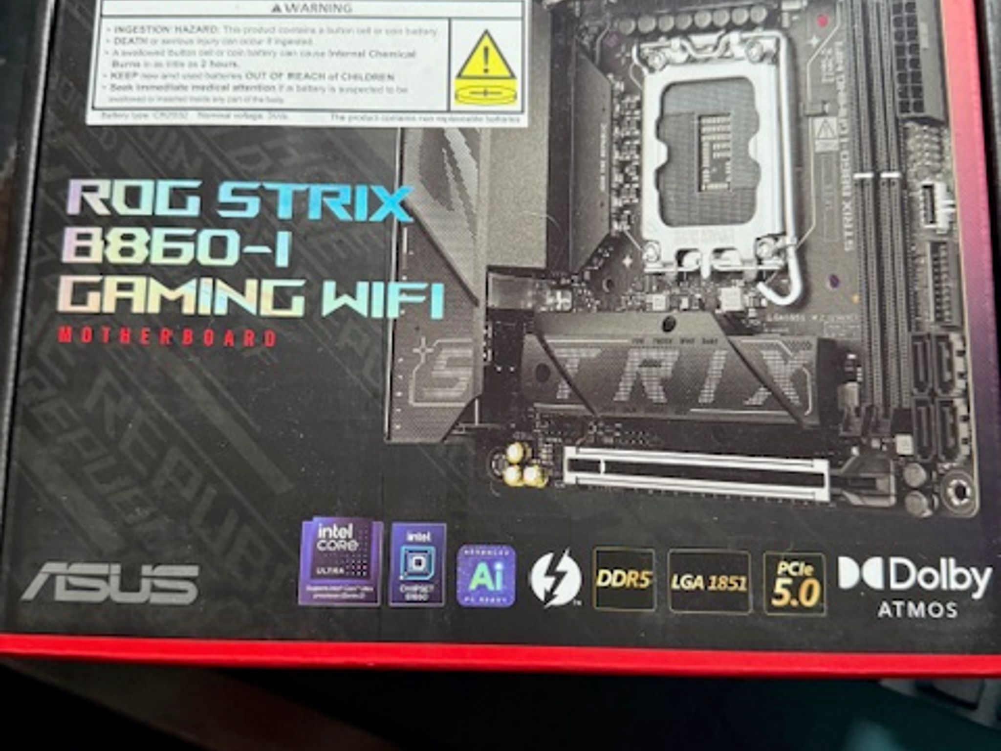 ASUS ROG STRIX B860-I GAMING WIFI B860 LGA 1851 Mini-ITX motherboard, Intel *** FAST SHIPPING***