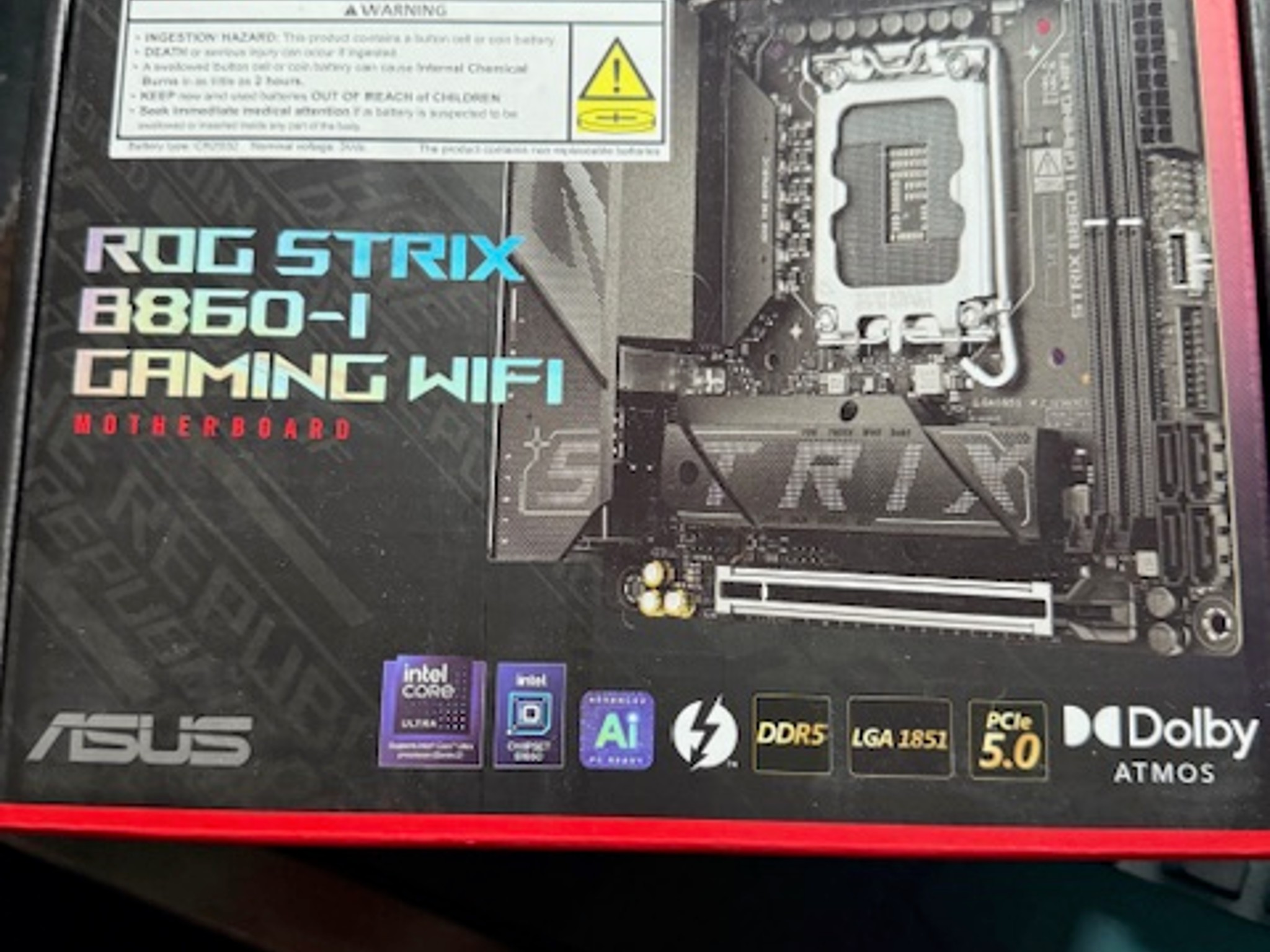 ASUS ROG STRIX B860-I GAMING WIFI B860 LGA 1851 Mini-ITX motherboard, Intel *** FAST SHIPPING***