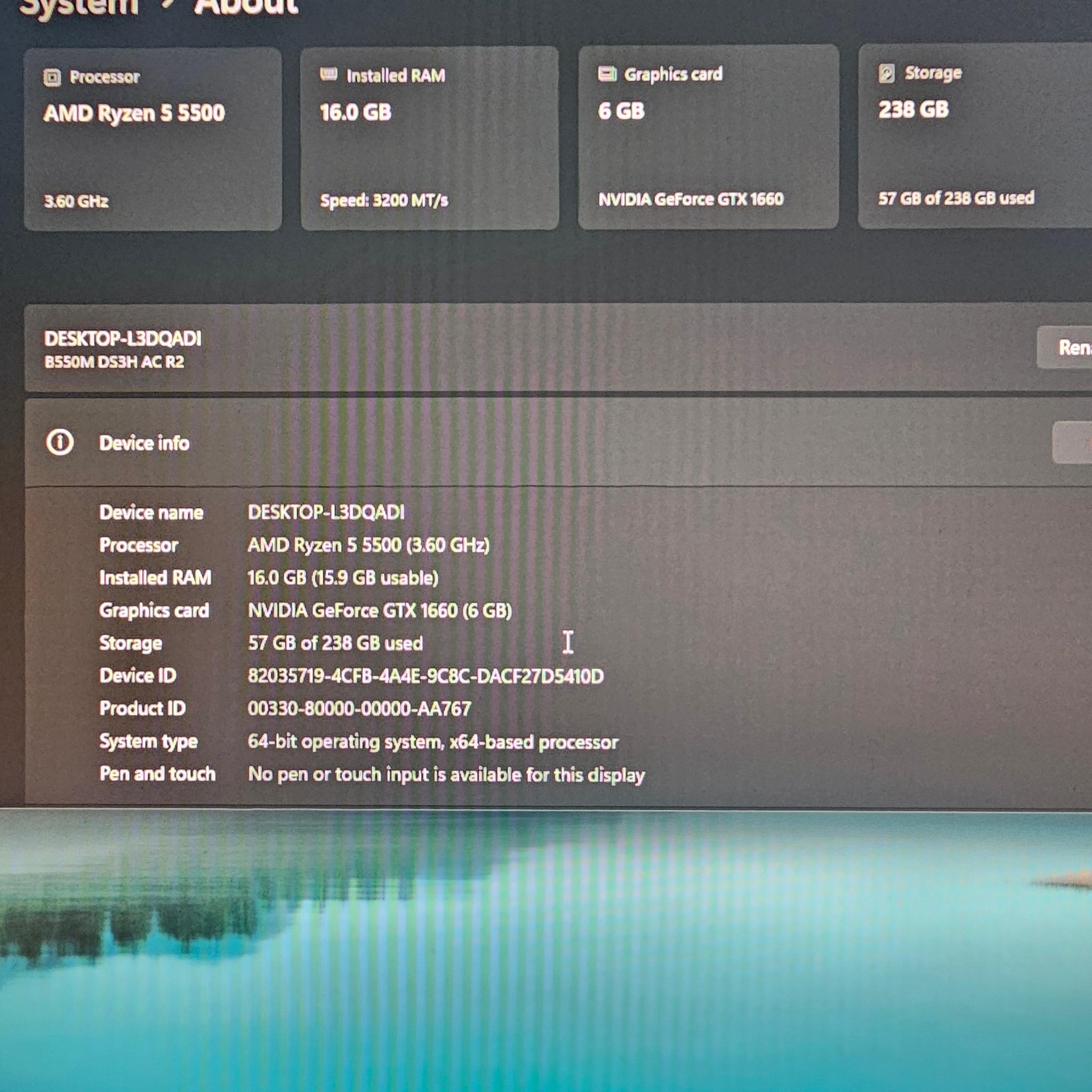 Custom Gaming PC | RYZEN 5 5500 | 16gb ram | 256 gb | 1660| Windows 11 pro |