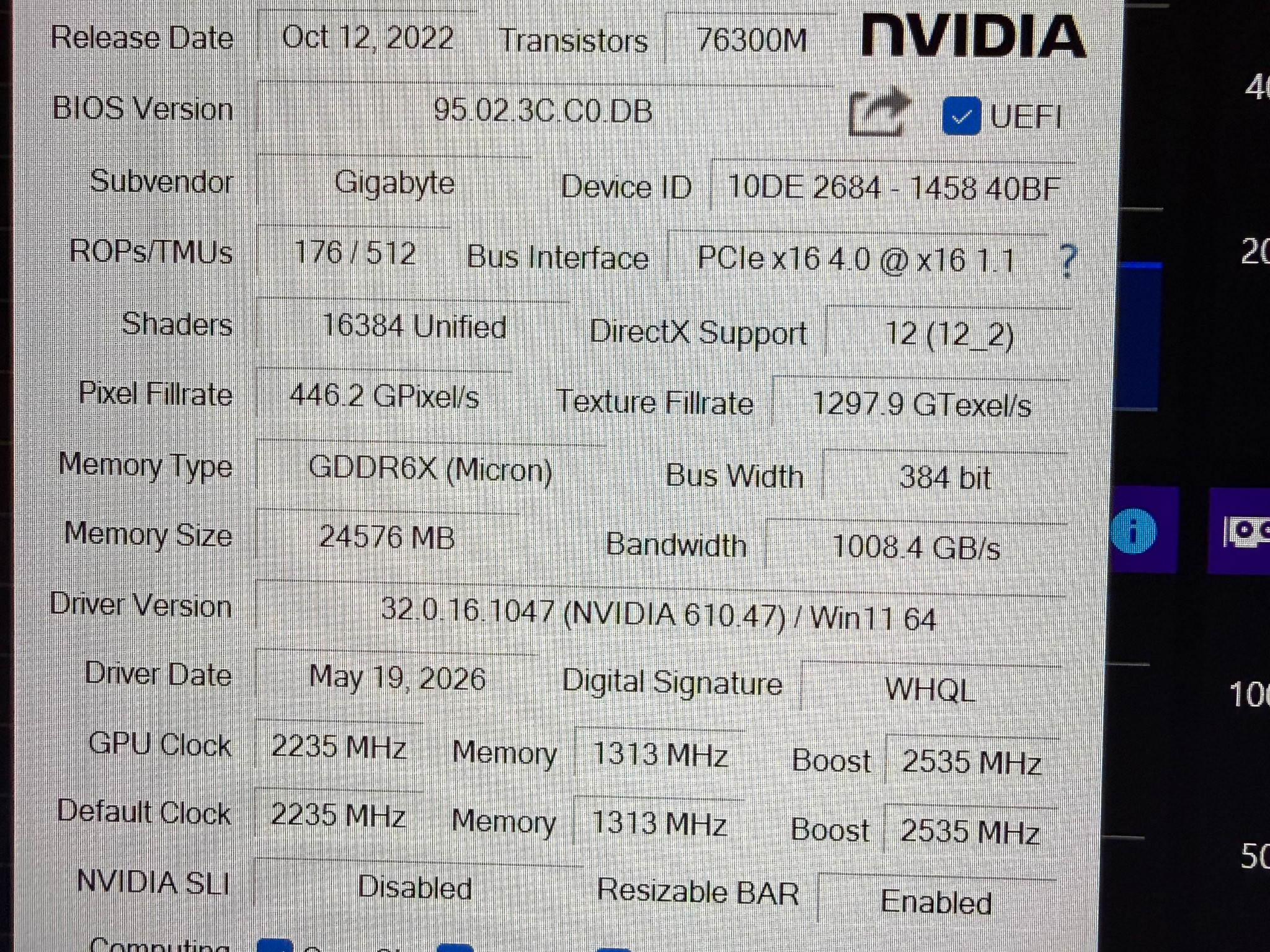 GIGABYTE WINDFORCE GeForce RTX 4090