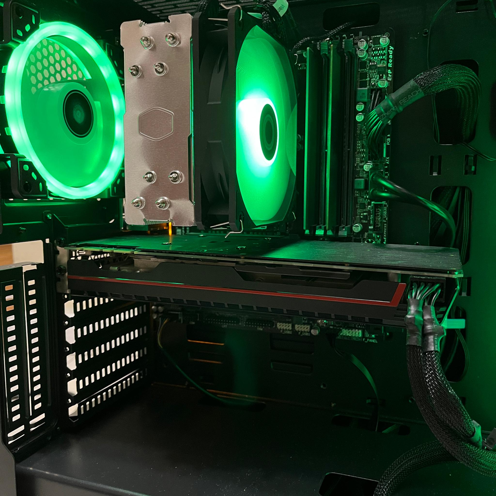 🟠🔥NVIDIA GTX 1080, Intel i7-7700, 16GB RAM, 1 TB Storage, High Performance Gaming PC w/ RGB Remote