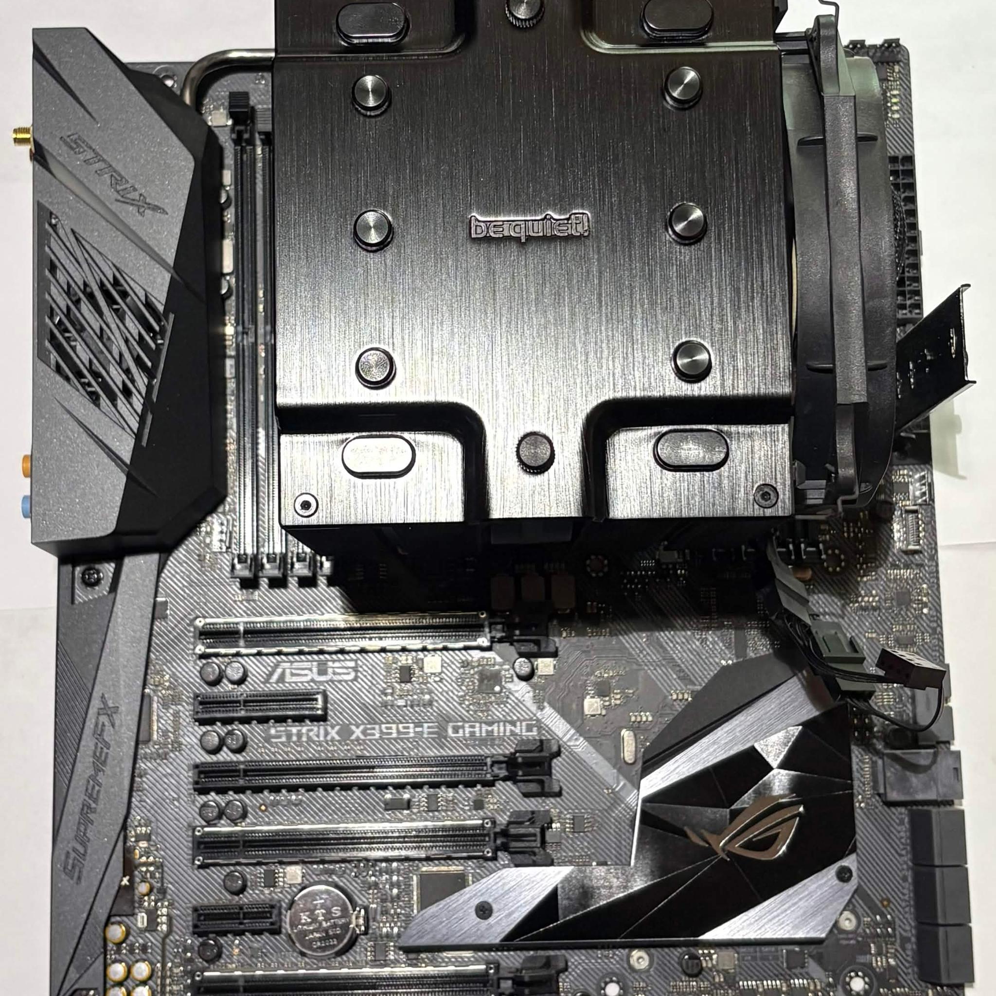ASUS ROG Strix X399-E Gaming Motherboard + AMD Ryzen Threadripper 2950X + be quiet! Cooler