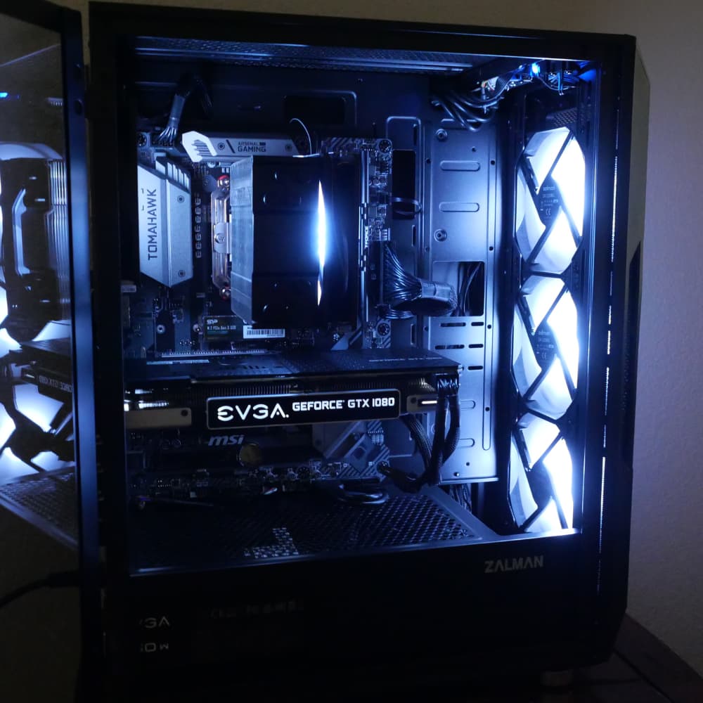 Ryzen 5 5500 - EVGA GeForce GTX 1080 - T-Force 16gb DDR4 3600MHz - 1TB NVMe SSD