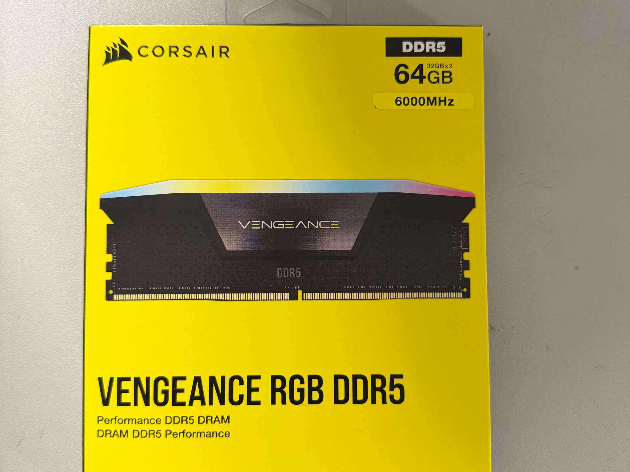 Corsair Vengeance 64GB 6000 MHz RGB DDR5 - NEW - CMH64GX5M2D6000C40