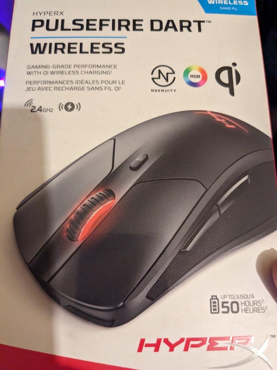 BNIB HyperX Pulsefire Dart RGB Wireless Gaming Mouse