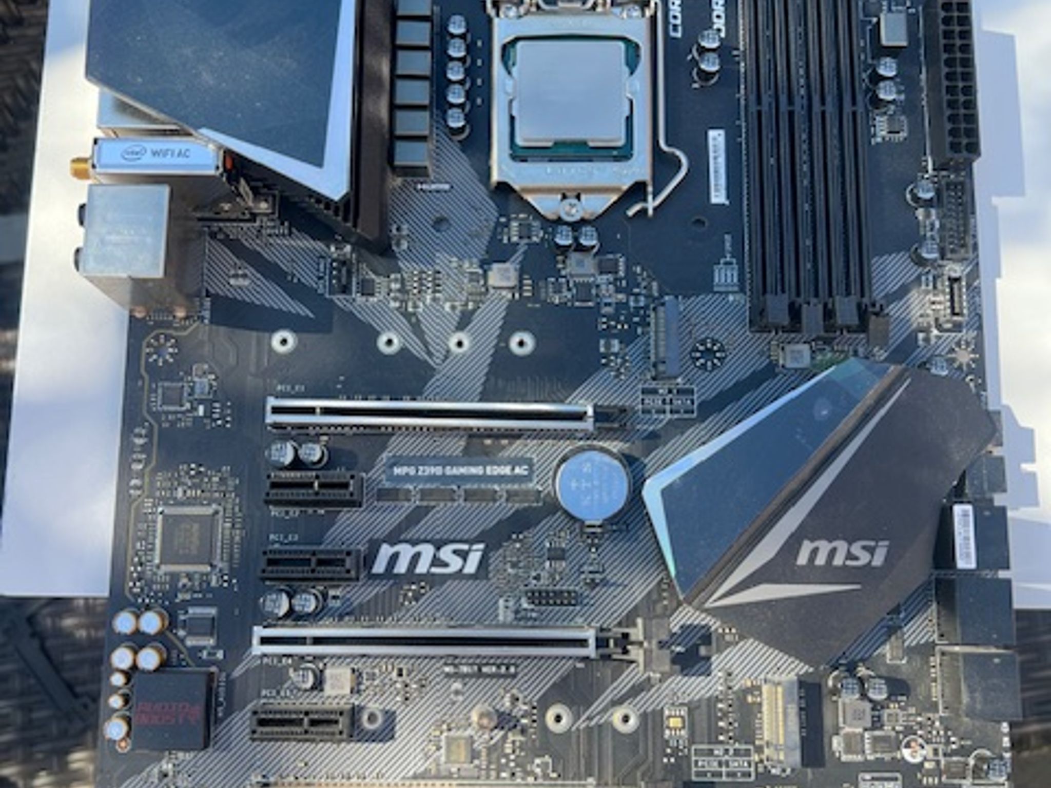 MSI MPG Z390 Gaming Edge AC LGA 1151 M.2 USB 3.1 Gen 2 DDR4 HDMI Wi-Fi SLI ATX Motherboard