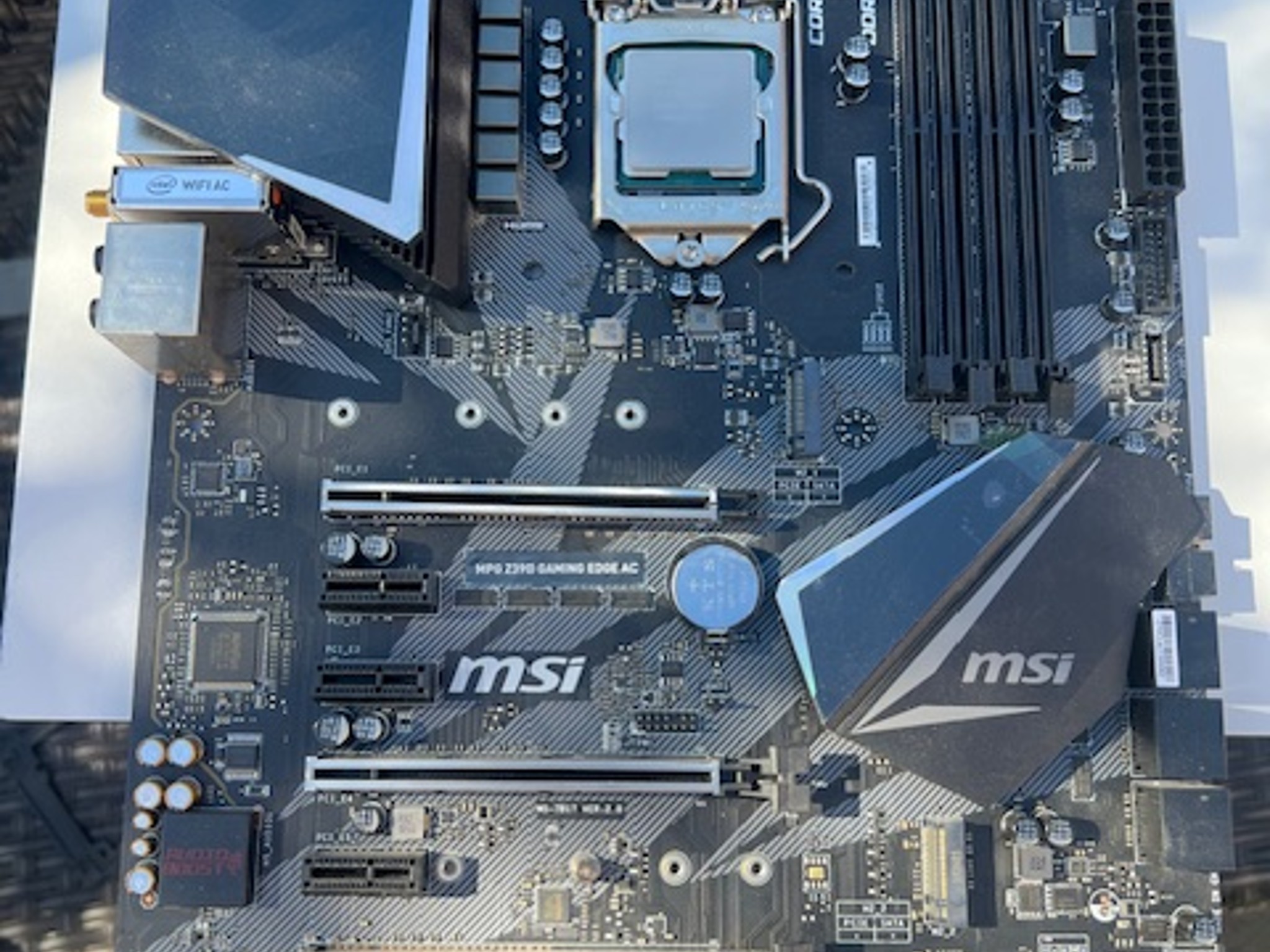 MSI MPG Z390 Gaming Edge AC LGA 1151 M.2 USB 3.1 Gen 2 DDR4 HDMI Wi-Fi SLI ATX Motherboard