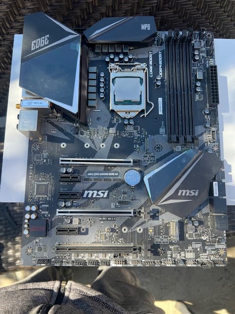 MSI MPG Z390 Gaming Edge AC LGA 1151 M.2 USB 3.1 Gen 2 DDR4 HDMI Wi-Fi SLI ATX Motherboard
