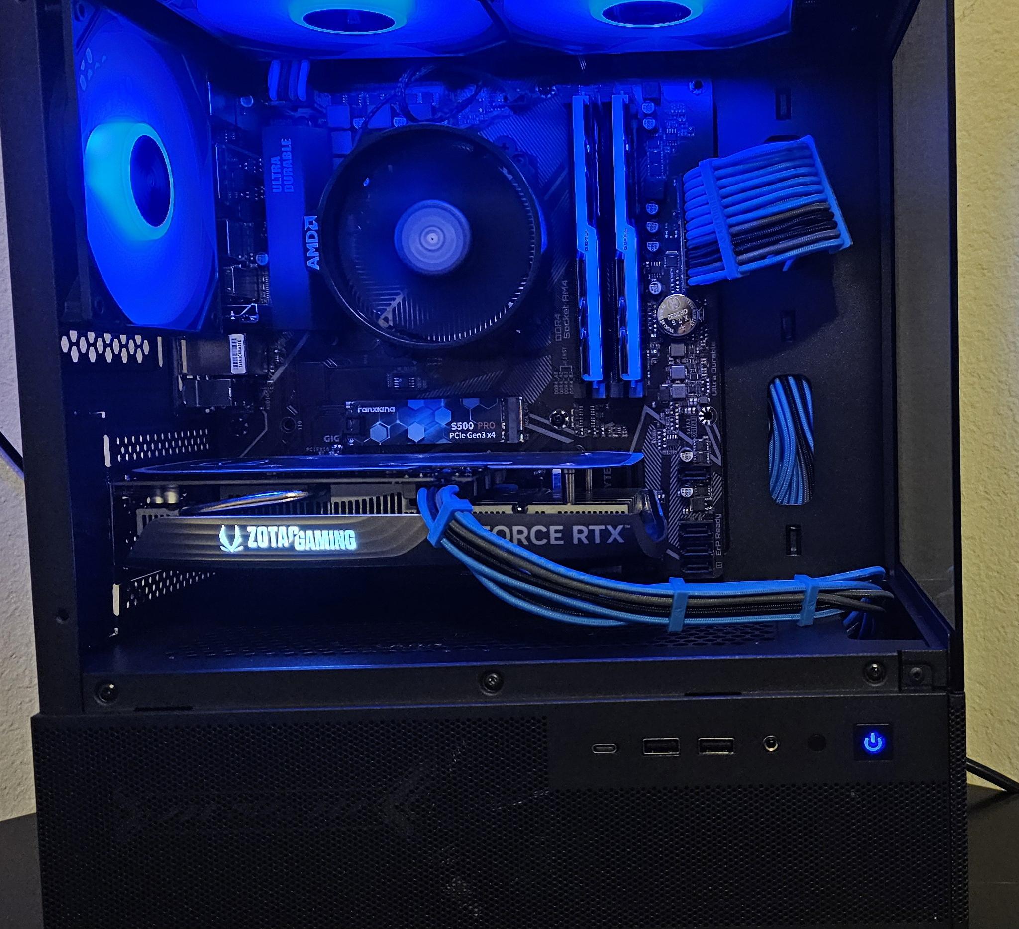 *Sale*Blue Vortex V1 R5 5600 RTX 4060 Build