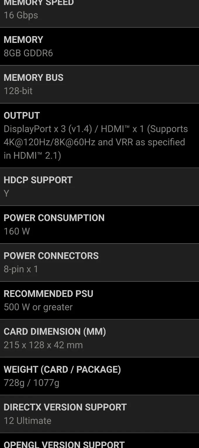Radeon RX 6600 XT MECH 2X 8G OCV1 8GB GDDR6