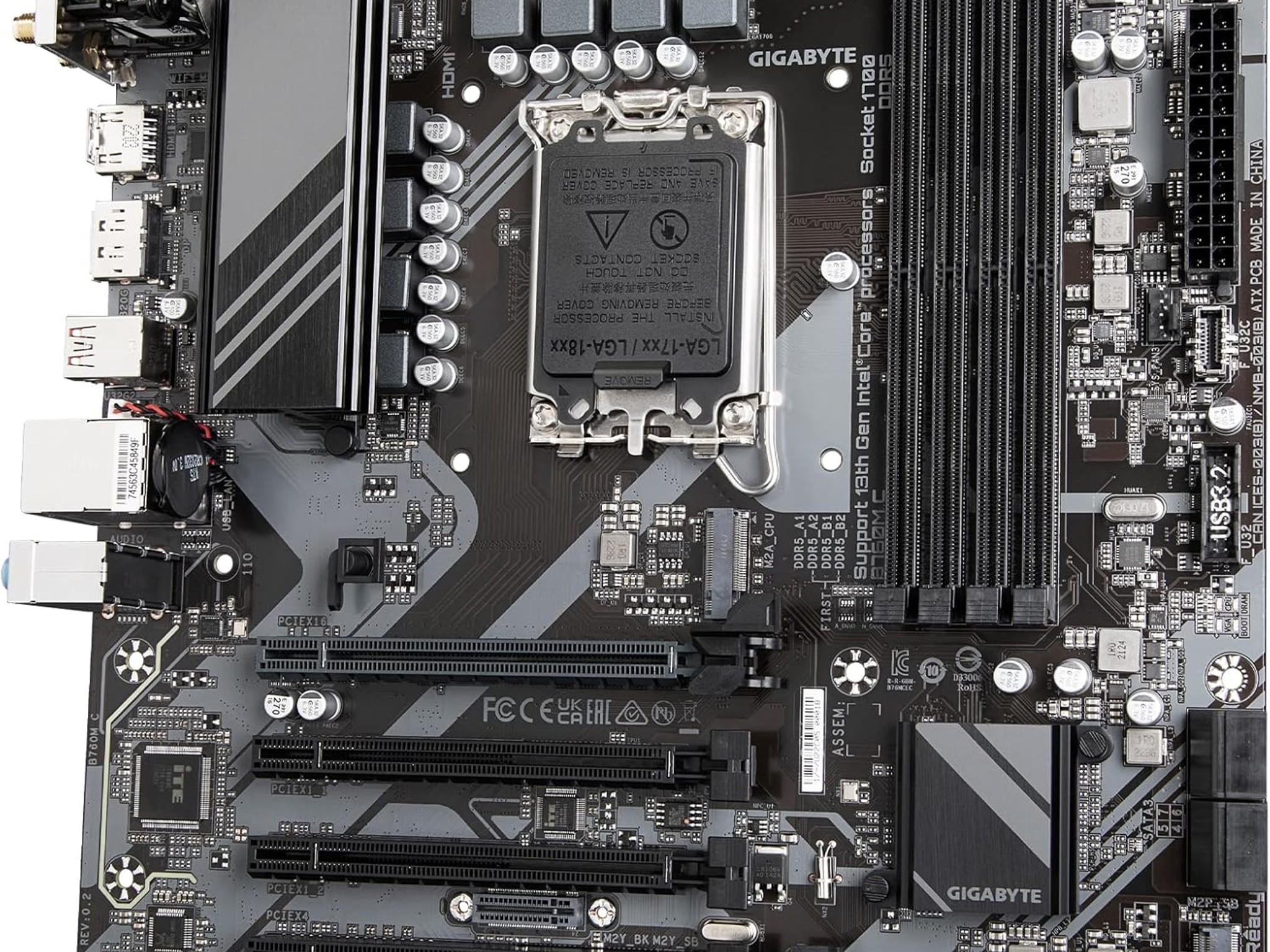 Gigabyte B760M C Intel LGA 1700 DDR5 mATX Desktop Motherboard