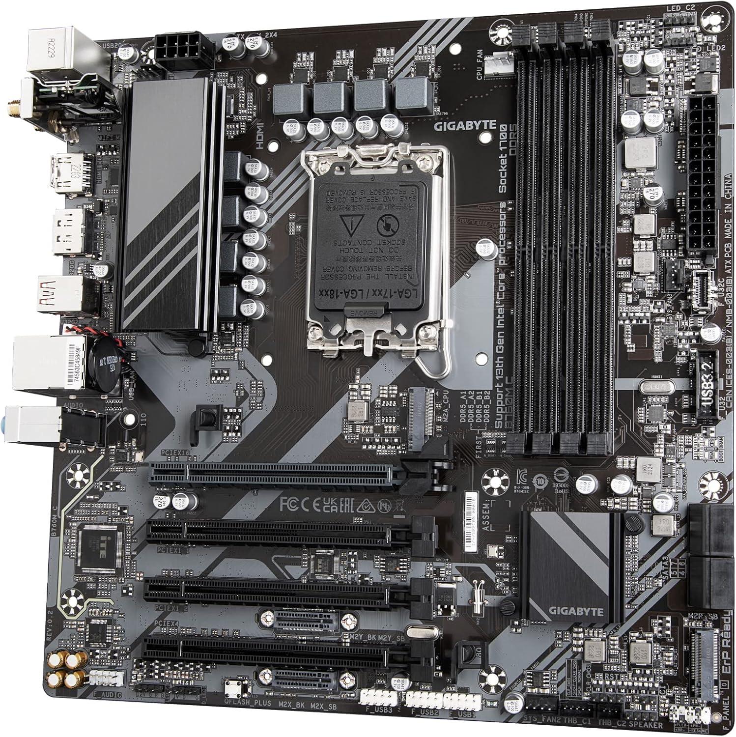 Gigabyte B760M C Intel LGA 1700 DDR5 mATX Desktop Motherboard
