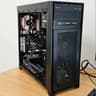 Black Corsair PC Case w/ 4 Fans