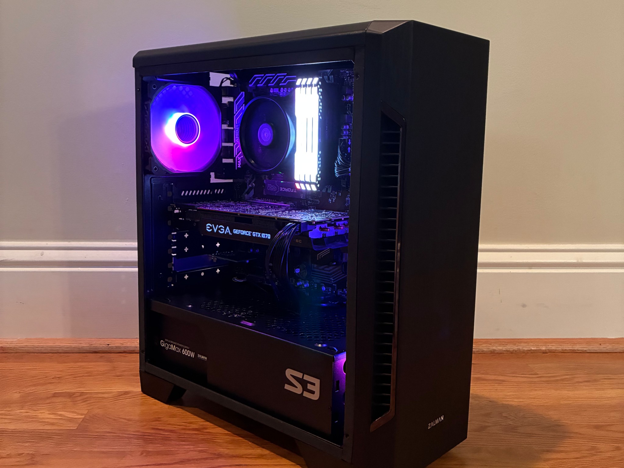 GTX 1070 R5 1600 ARGB GAMING PC 32GB 1TB SSD WiFi WINDOWS 10