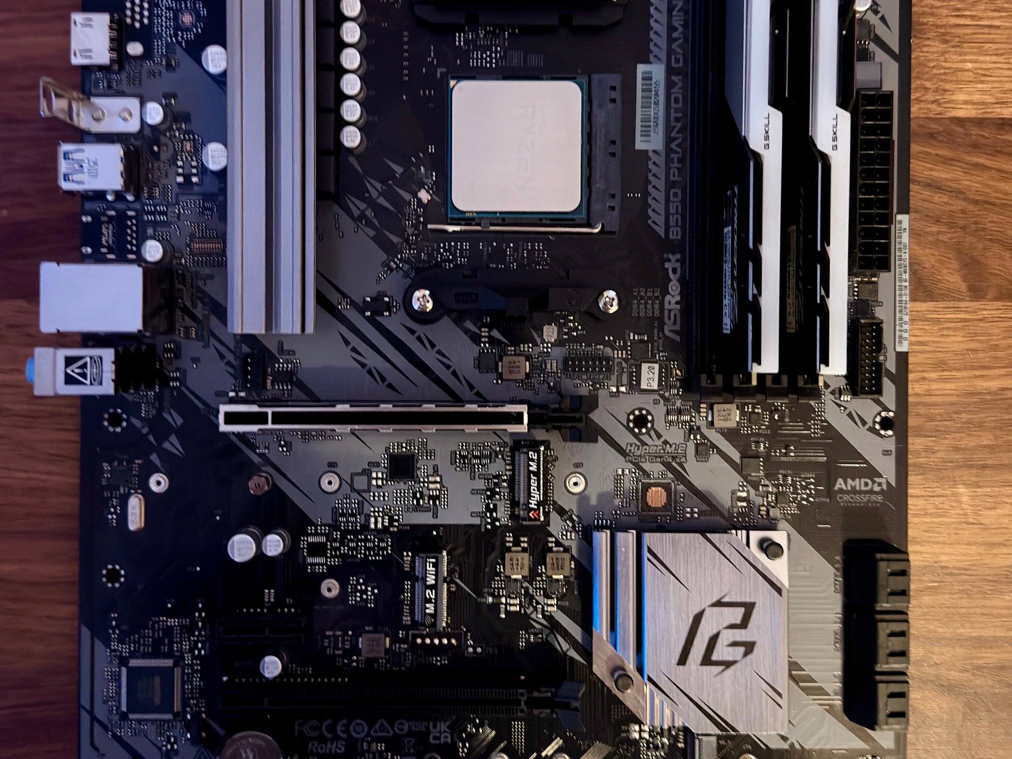 CPU + Mobo + RAM | AMD Ryzen 5 5500, ASRock B550 Phantom Gaming 4, 16GB DDR4, AMD Wraith Stealth