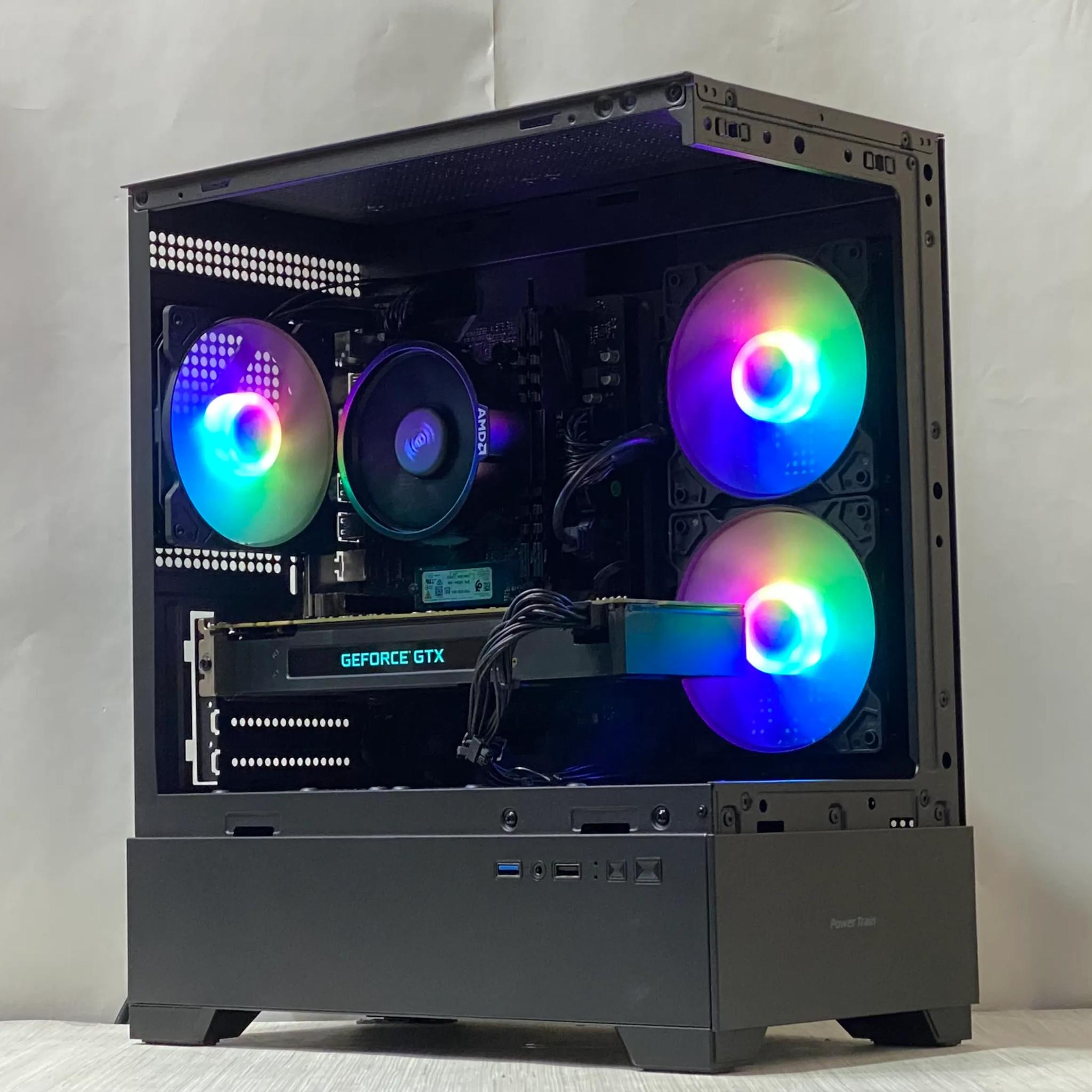 GTX 1070, Ryzen 5 2600, 16GB DDR4, 512GB NVMe SSD, WiFi - Budget Gaming PC