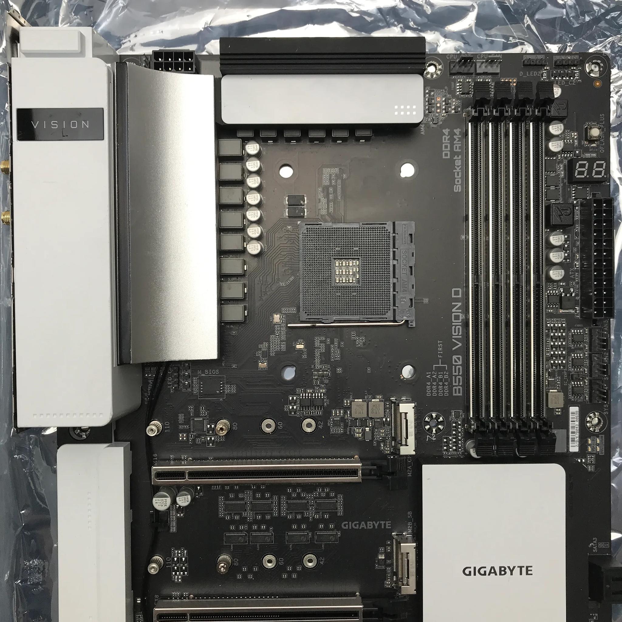 GIGABYTE B550 Vision D AM4, AMD Motherboard | Tested & works