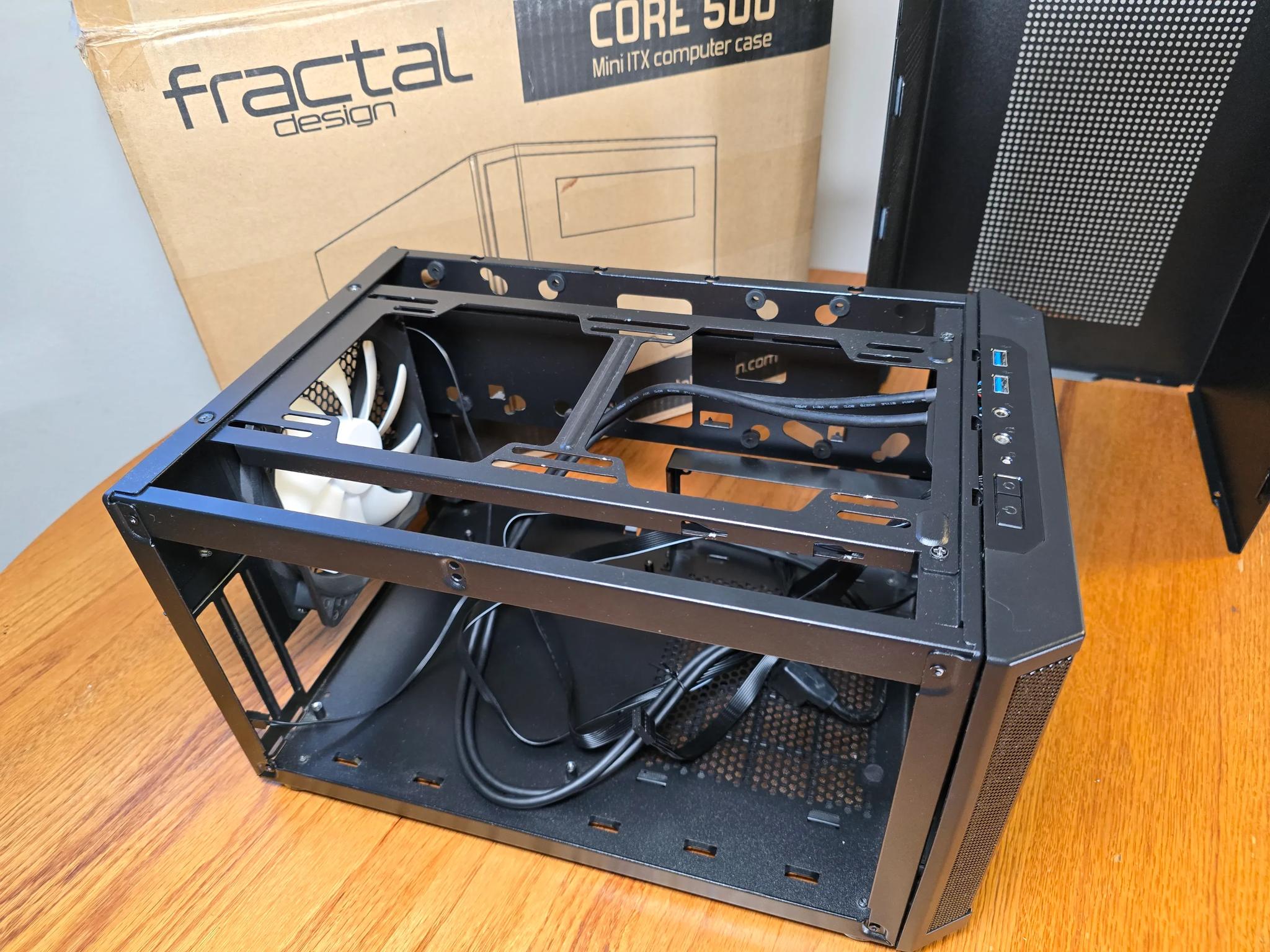 Fractal Design Core 500 Mini ITX Desktop Case *Includes (1) 140mm fan!*