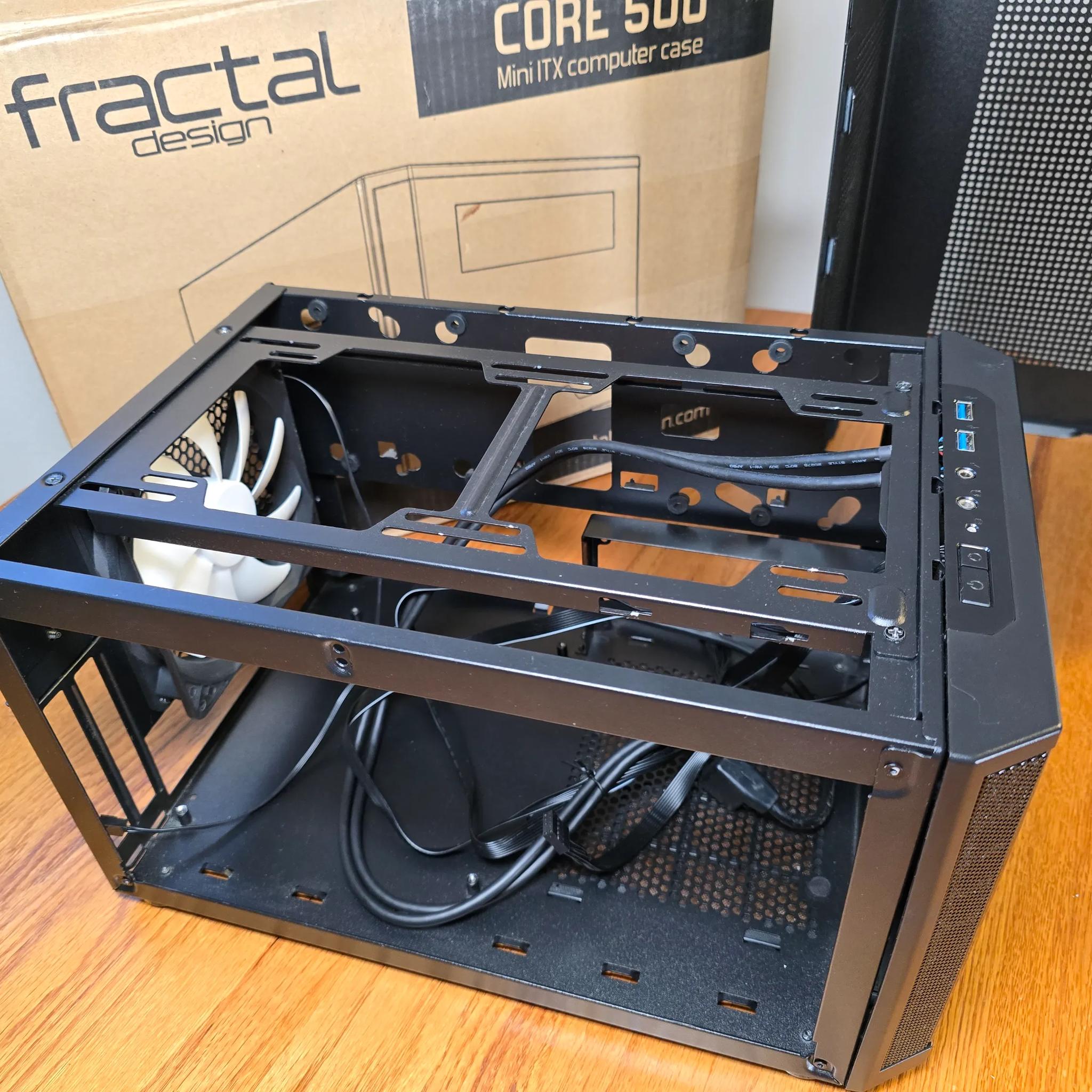 Fractal Design Core 500 Mini ITX Desktop Case *Includes (1) 140mm fan!*
