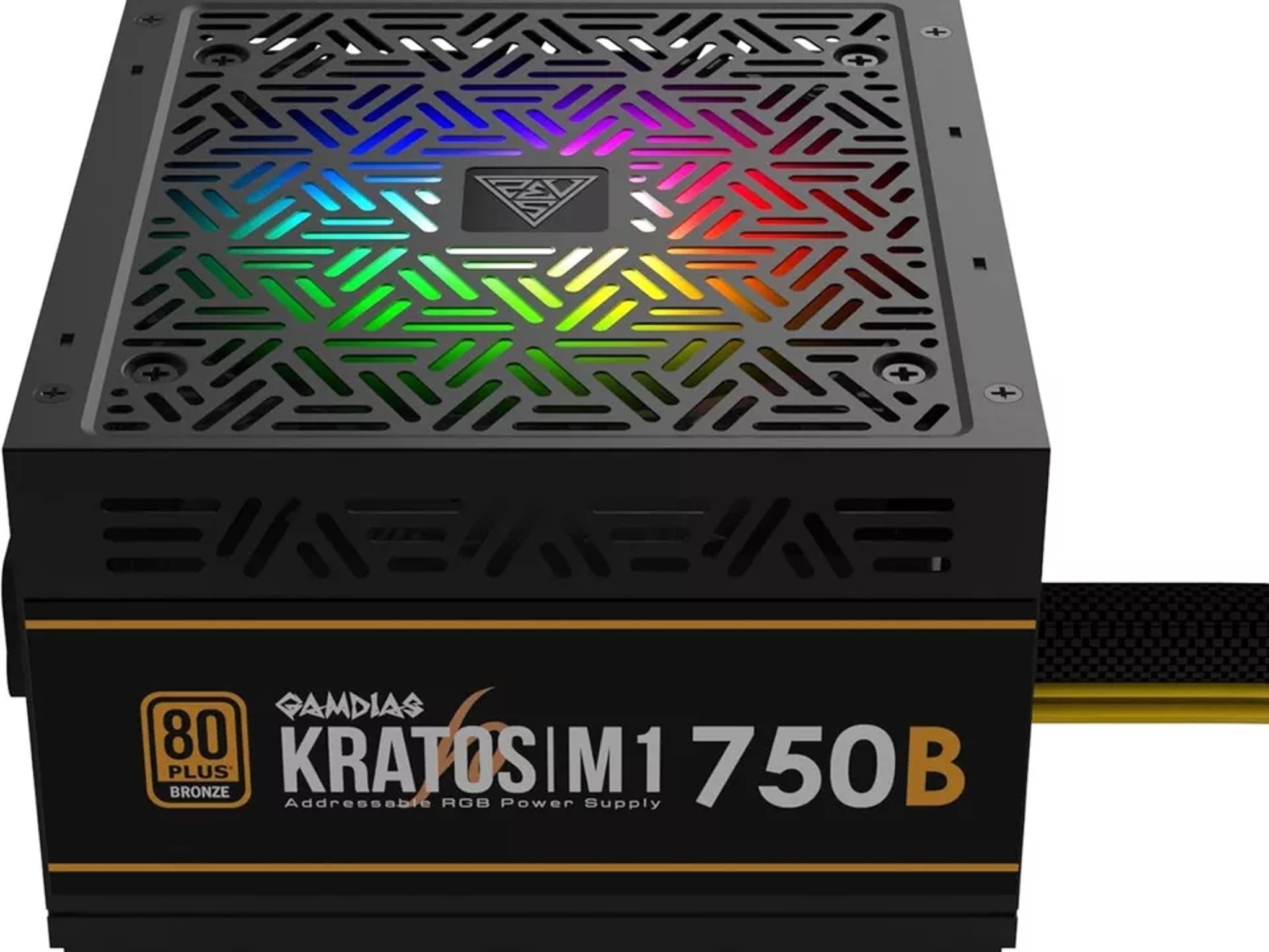 GAMDIAS RGB Gaming Power Supply 750W 80 Plus Bronze Kratos M1-750B