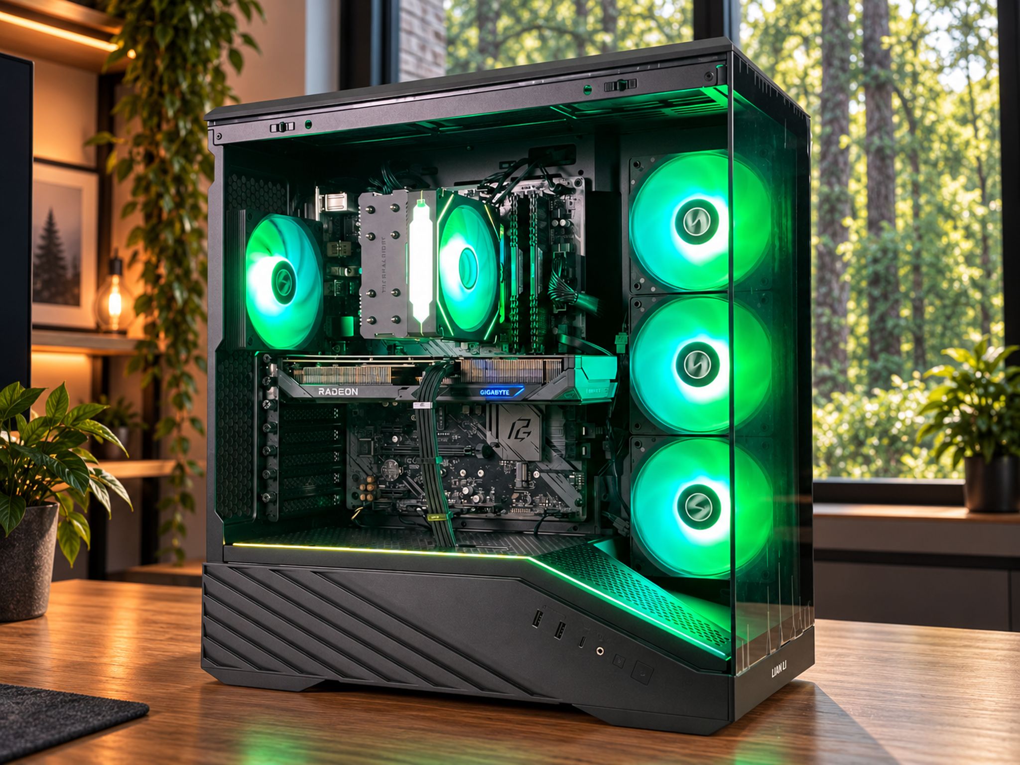 🍀 EMERALD Gaming PC | RX 9060 XT 16GB | Ryzen 7 5800XT | 32GB DDR4 | 2.5TB | WiFi + BT | FREE SHIP