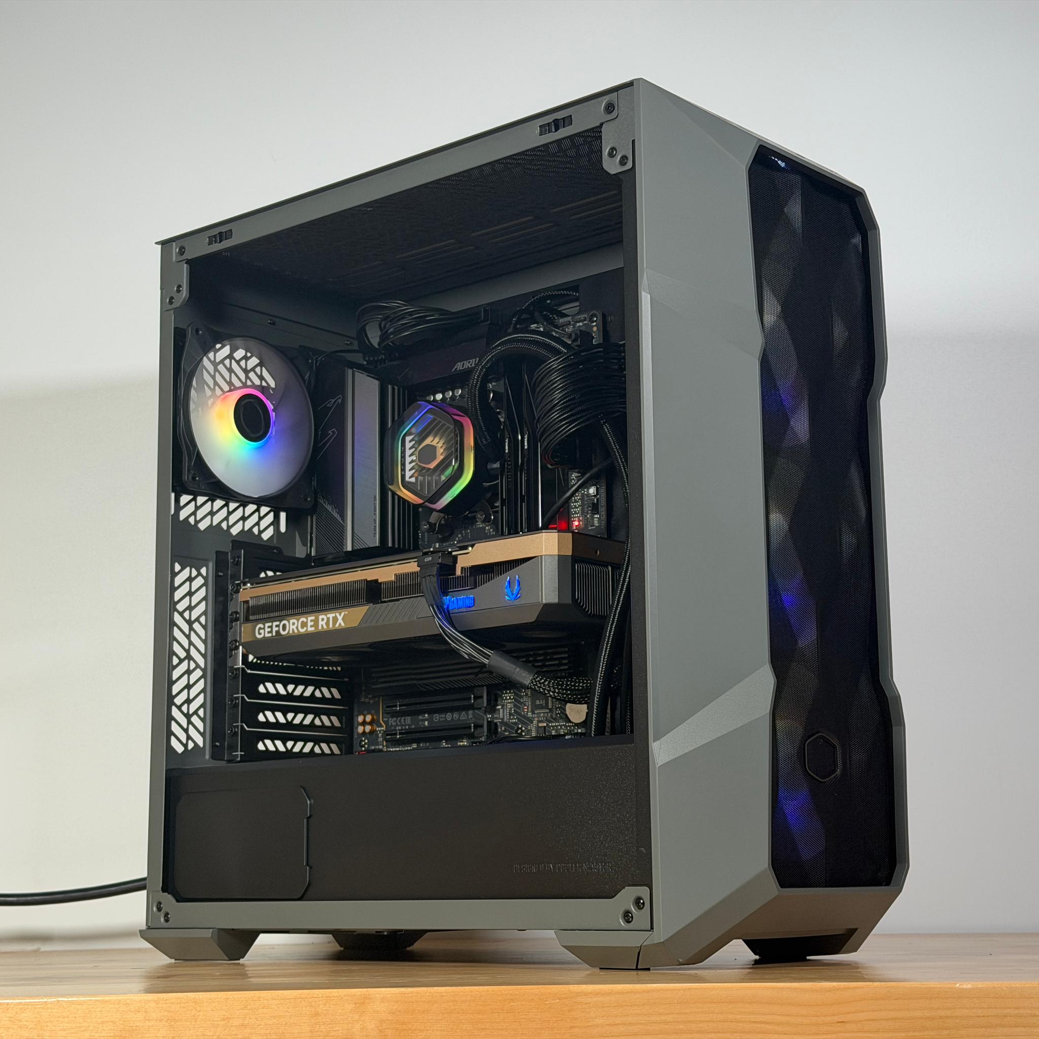 RTX 5080 Ryzen 7 9800x3d Gaming PC with 64gb DDR5 and 4TB NVME SSD