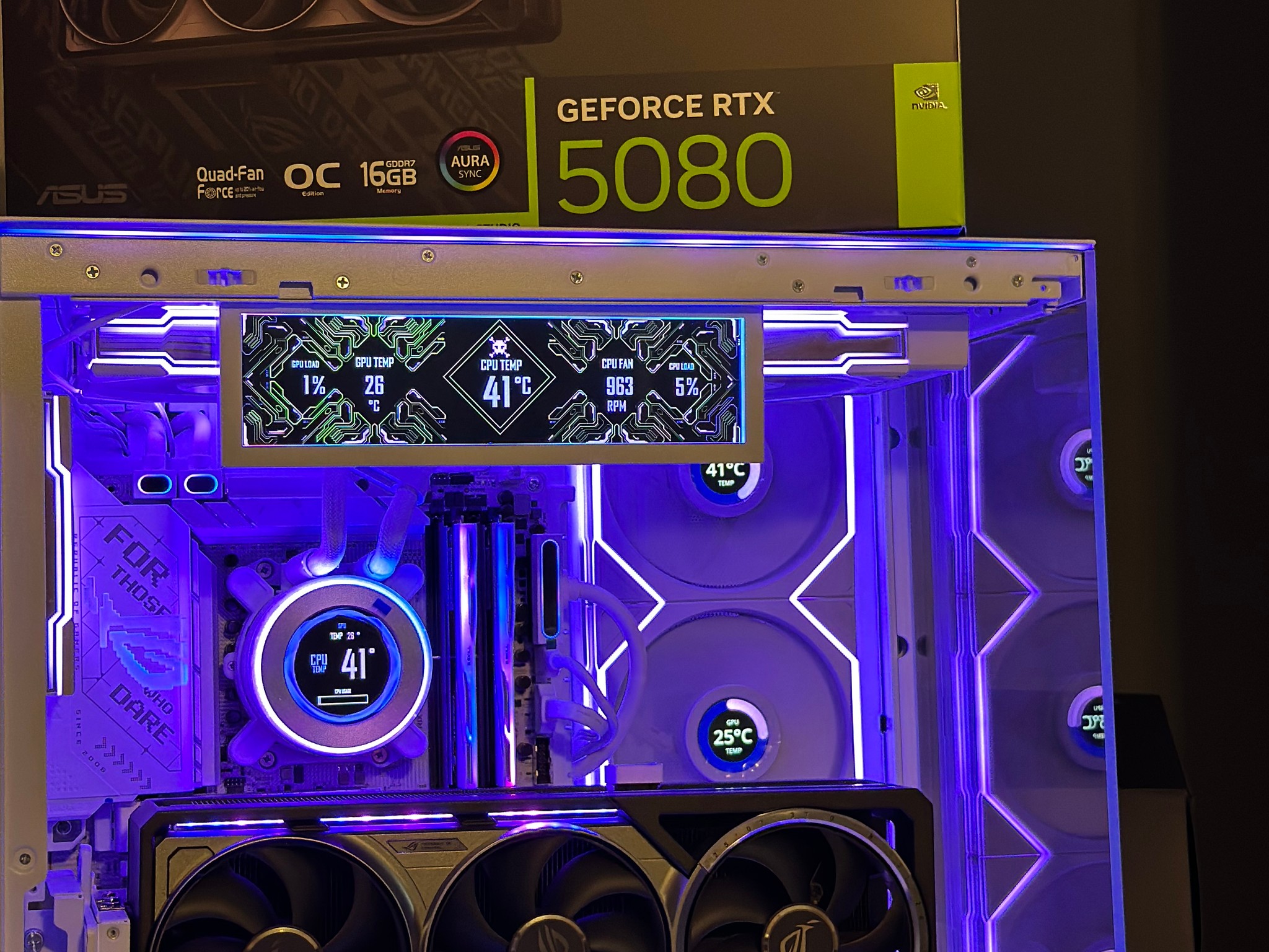 5080 Astral 9800X3D Ram G.Skill CL 30