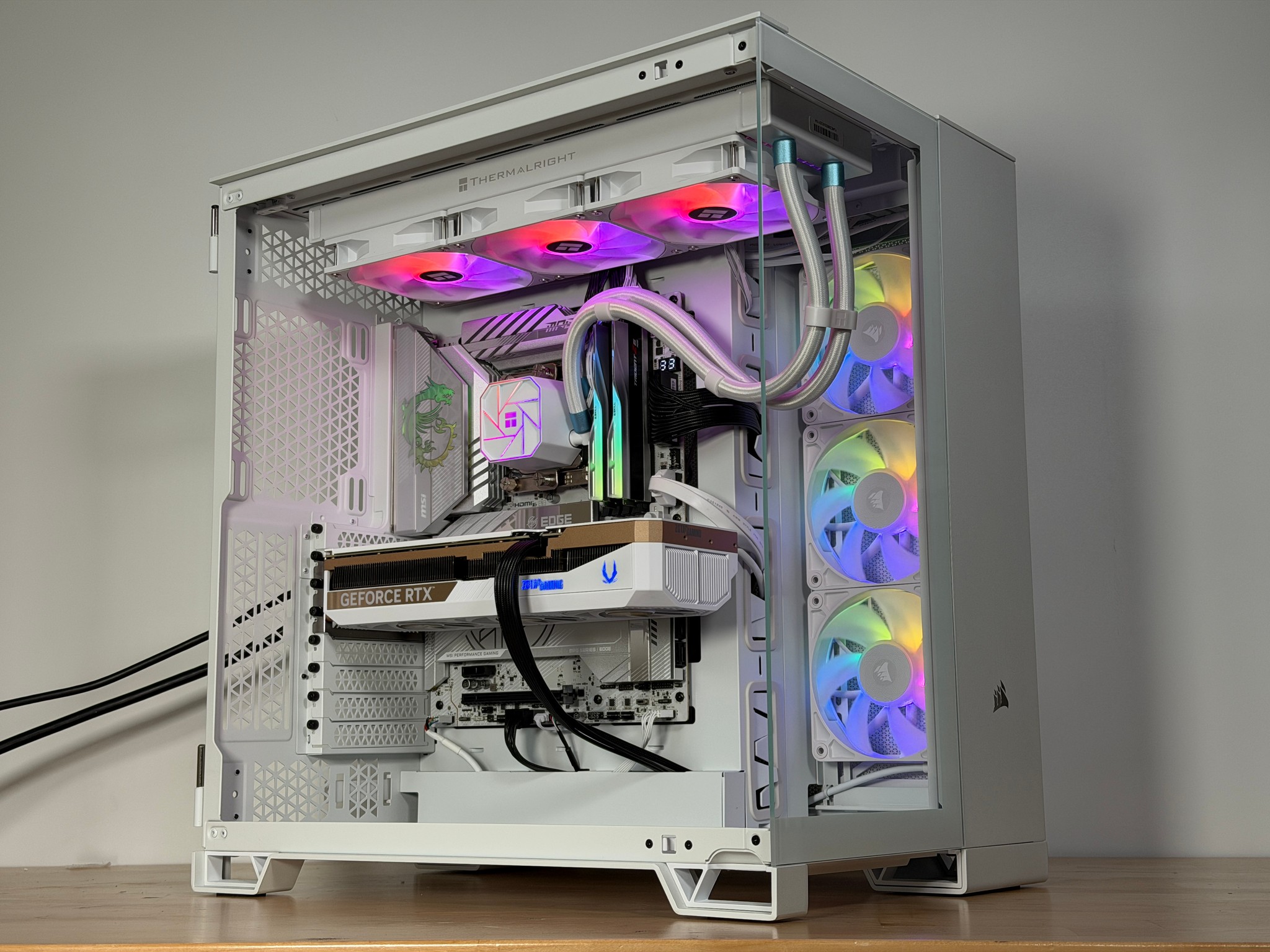 RTX 5070ti Intel Core Ultra 7 265kf All White Gaming PC