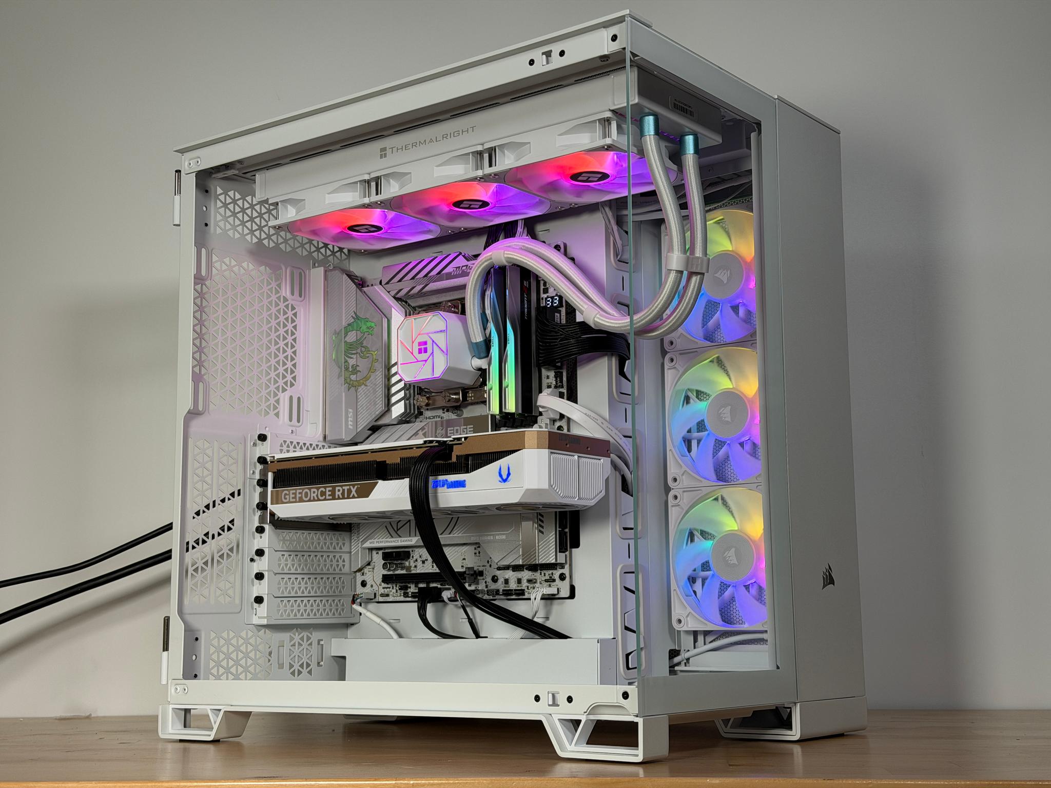 RTX 5070ti Intel Core Ultra 7 265kf All White Gaming PC