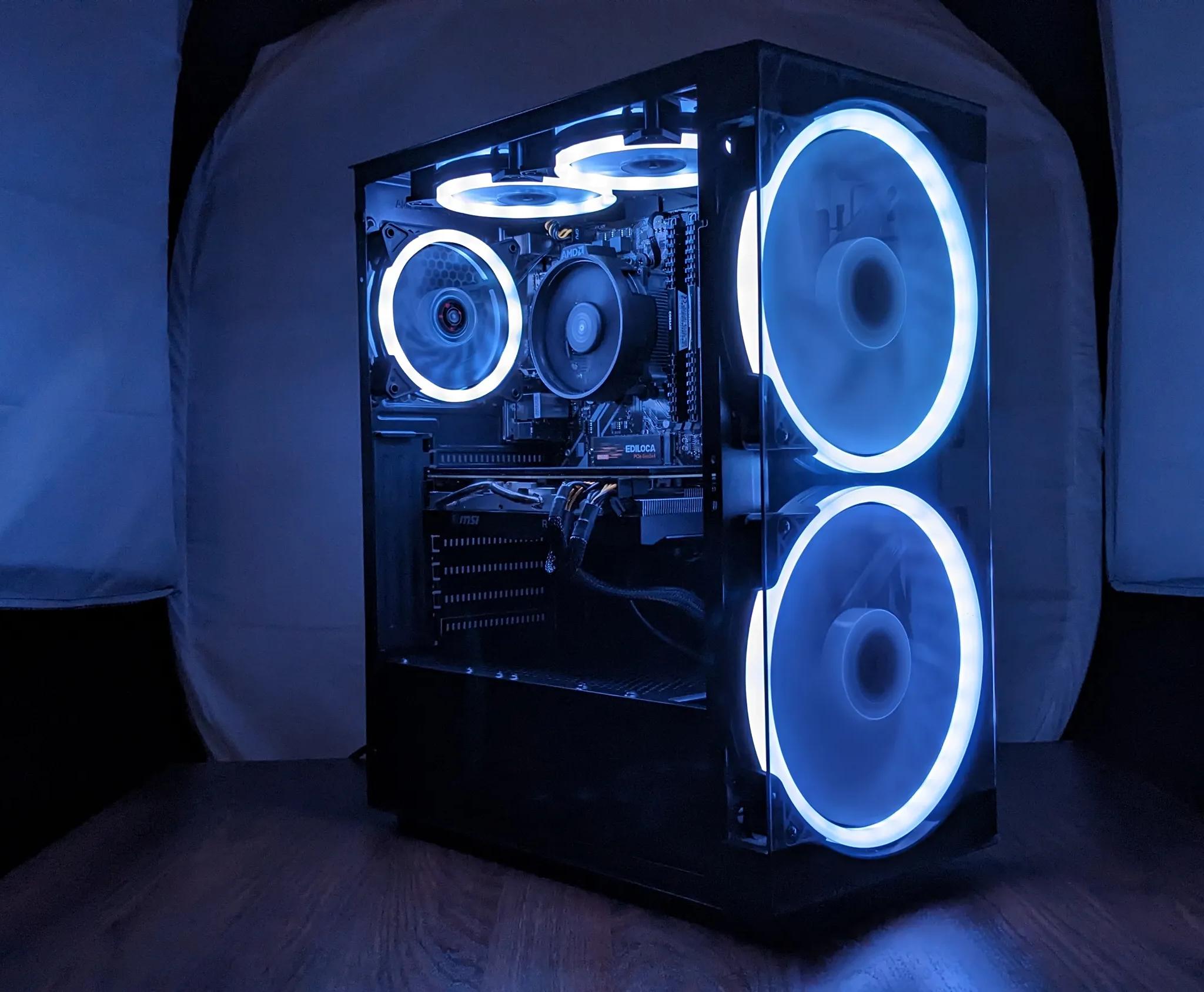 GamerSxin Custom 5700 XT R5 3600 16GB 3200mhz 1TB NVMe. Gaming Desktop