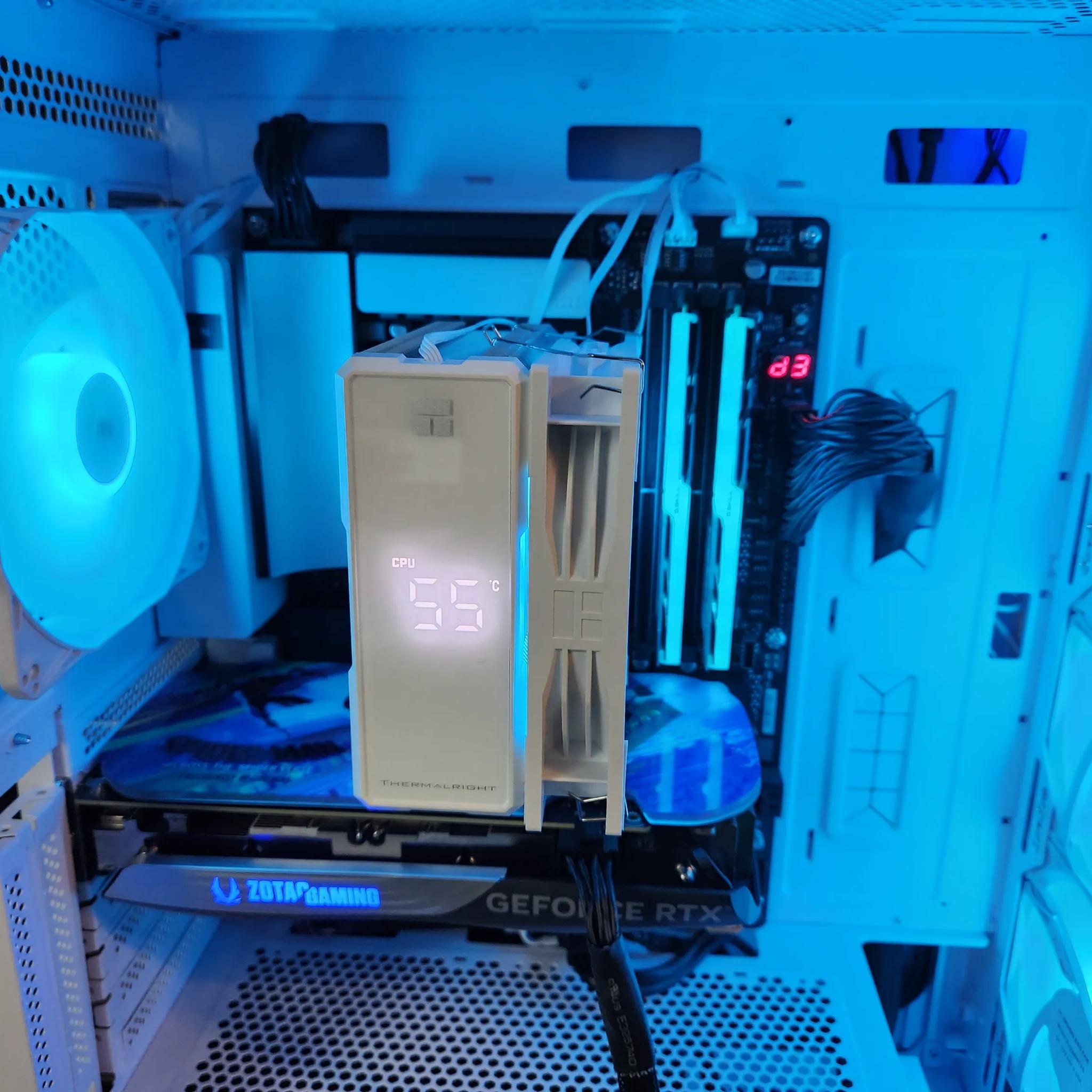 1440p WHITE 40 series Spiderman gaming pc featuring an RTX 4060 ti!