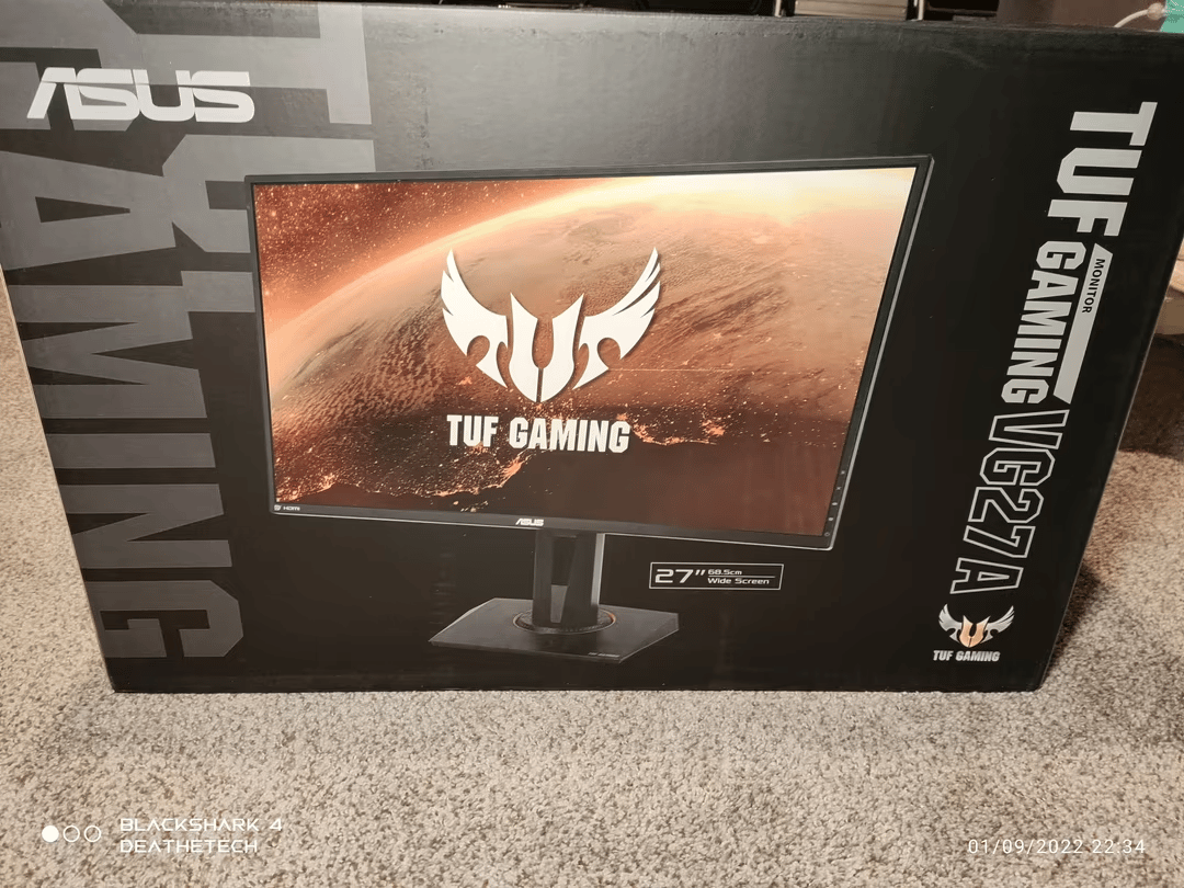 Asus VG27AQ 27" 1440p 165hz HDR10 G-Sync Compatible Monitor