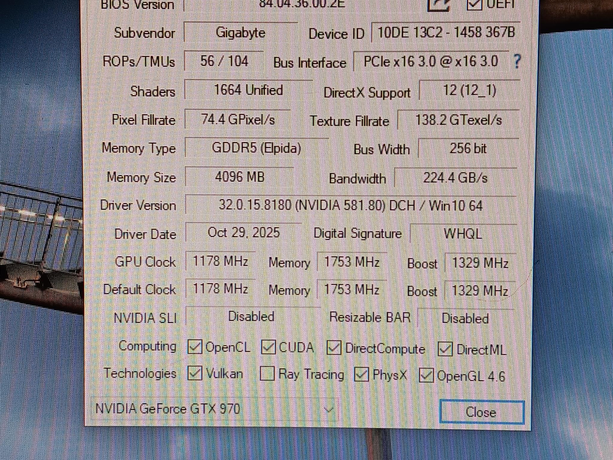 Gigabyte Windforce GeForce GTX-970 4GB GDDR5 GPU Tested
