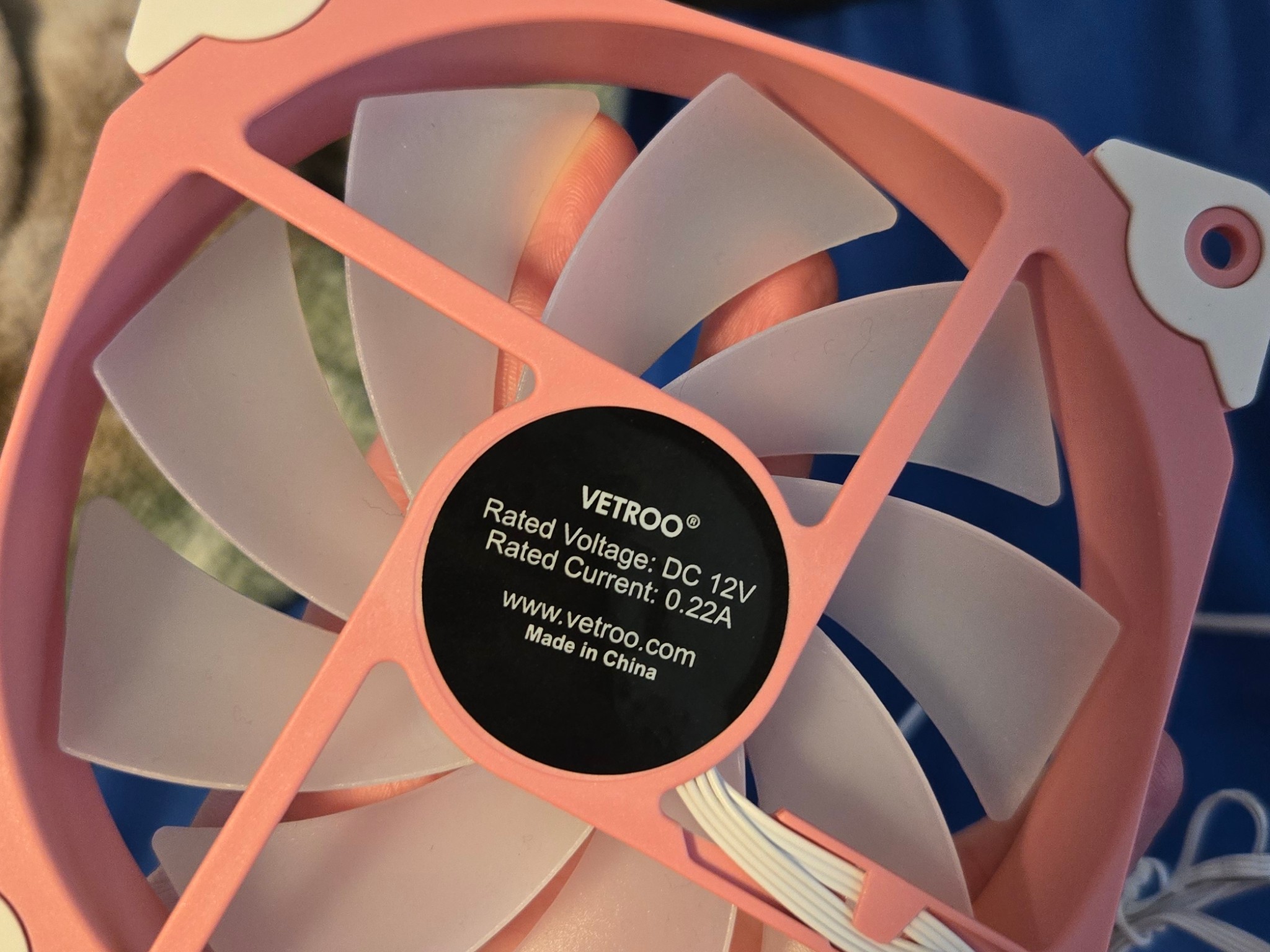 Vetroo Pink ARGB PWM Fans (3)