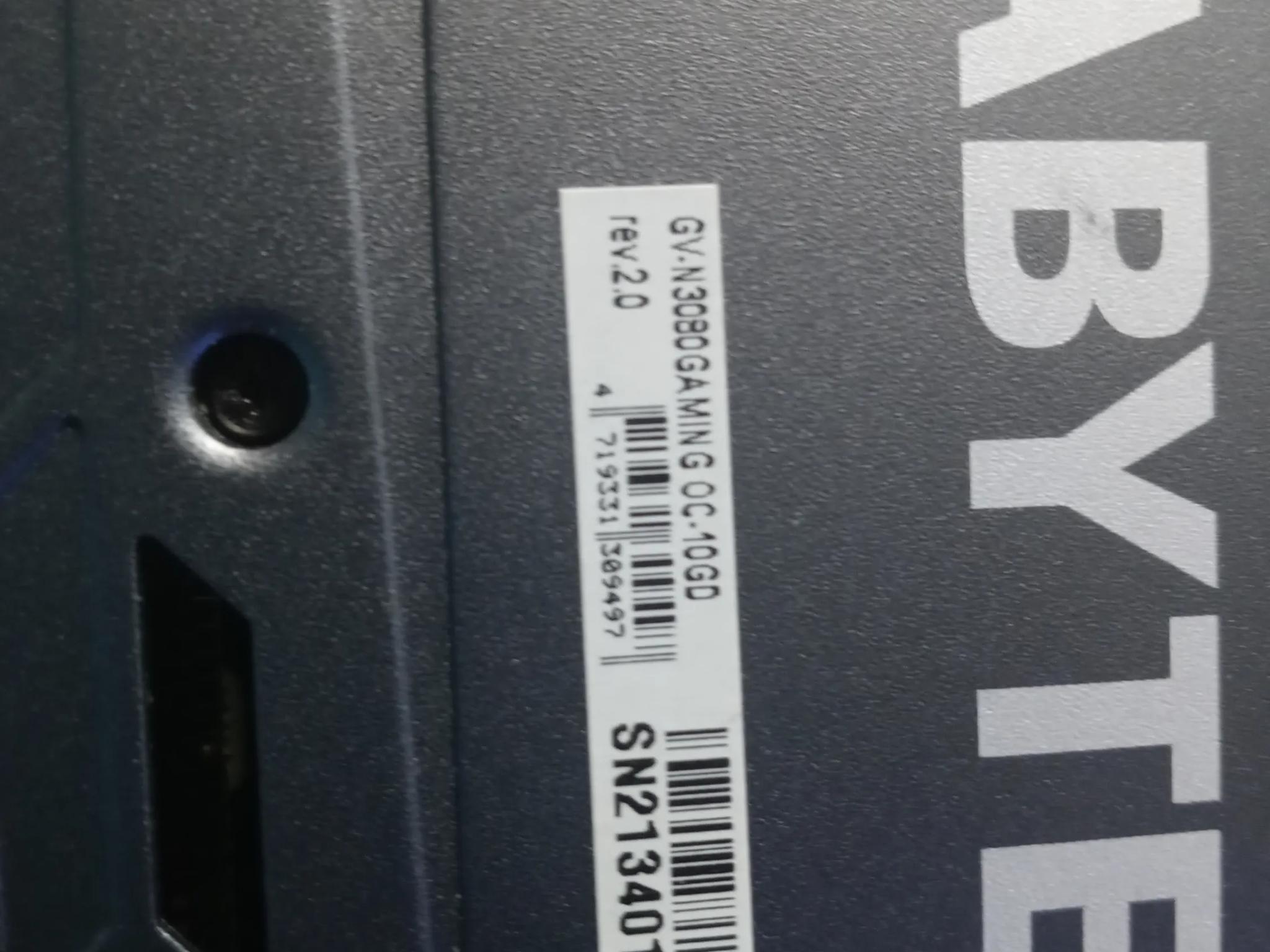 Gigabyte 3080 with ROG STRIX riser cable
