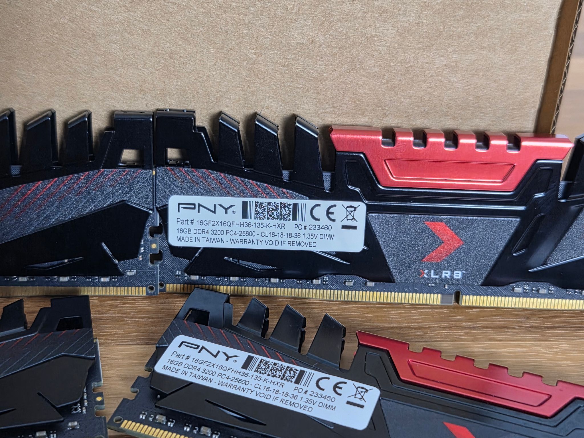 PNY XLR8 64 GB DDR4 (4x16) 3200Mhz