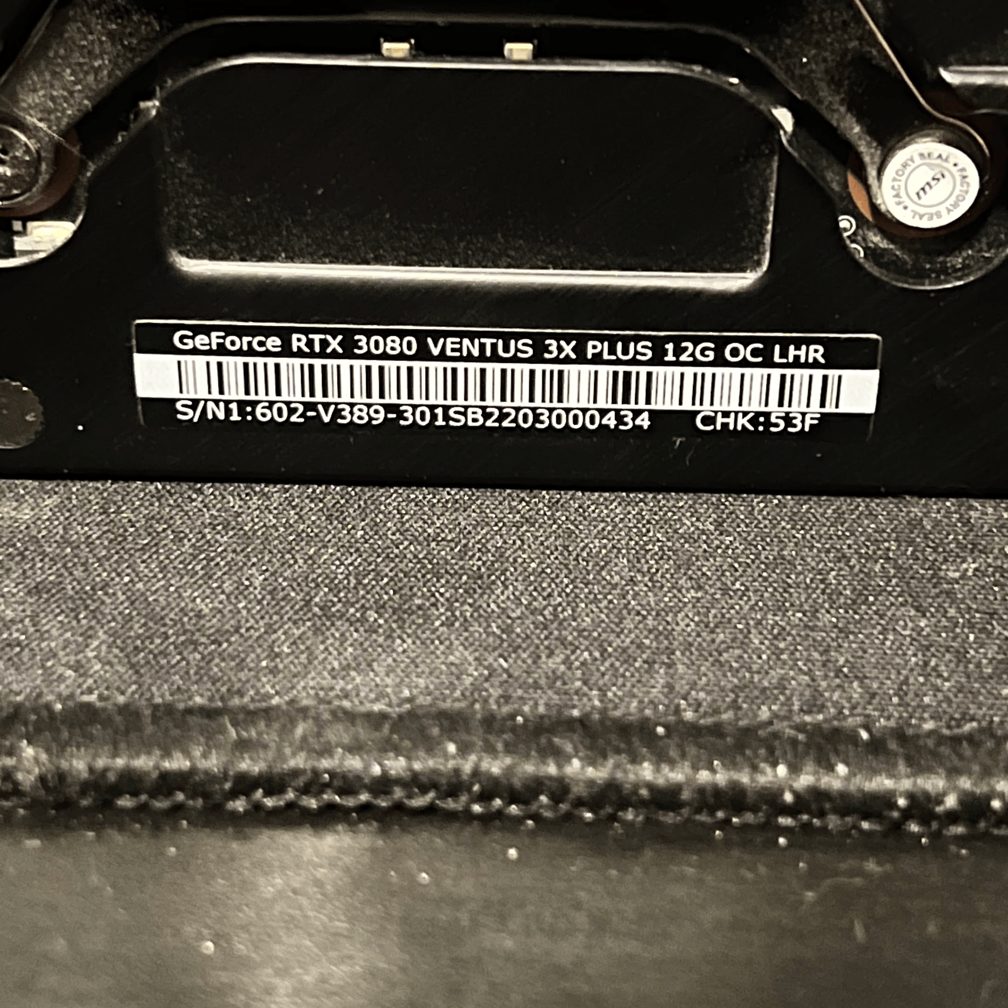 MSI RTX 3080 12GB VENTUS 3X PLUS