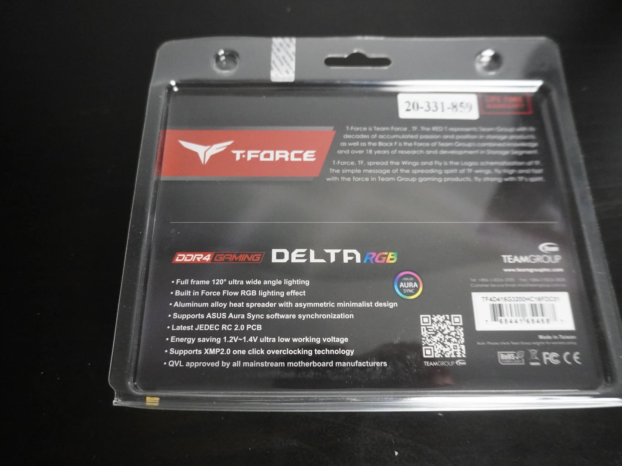 Team T-Force Delta RGB 16GB DDR4 3200 (White)