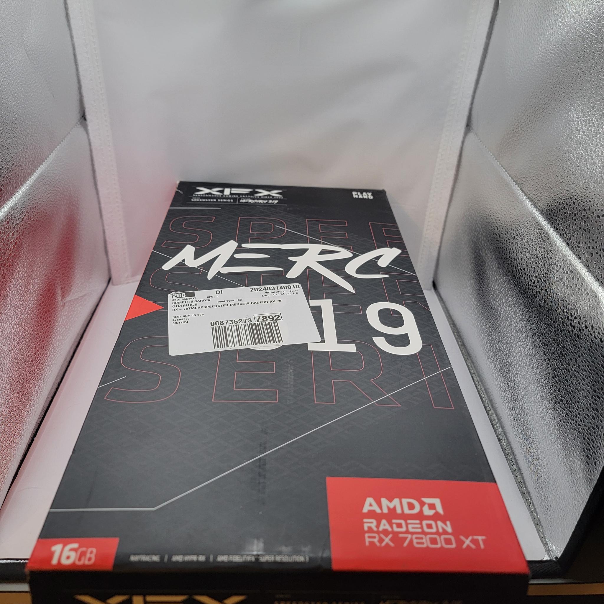 XFX Speedster MERC 319 Radeon RX 7800 XT Black Edition 16GB GDDR6 Graphics Card
