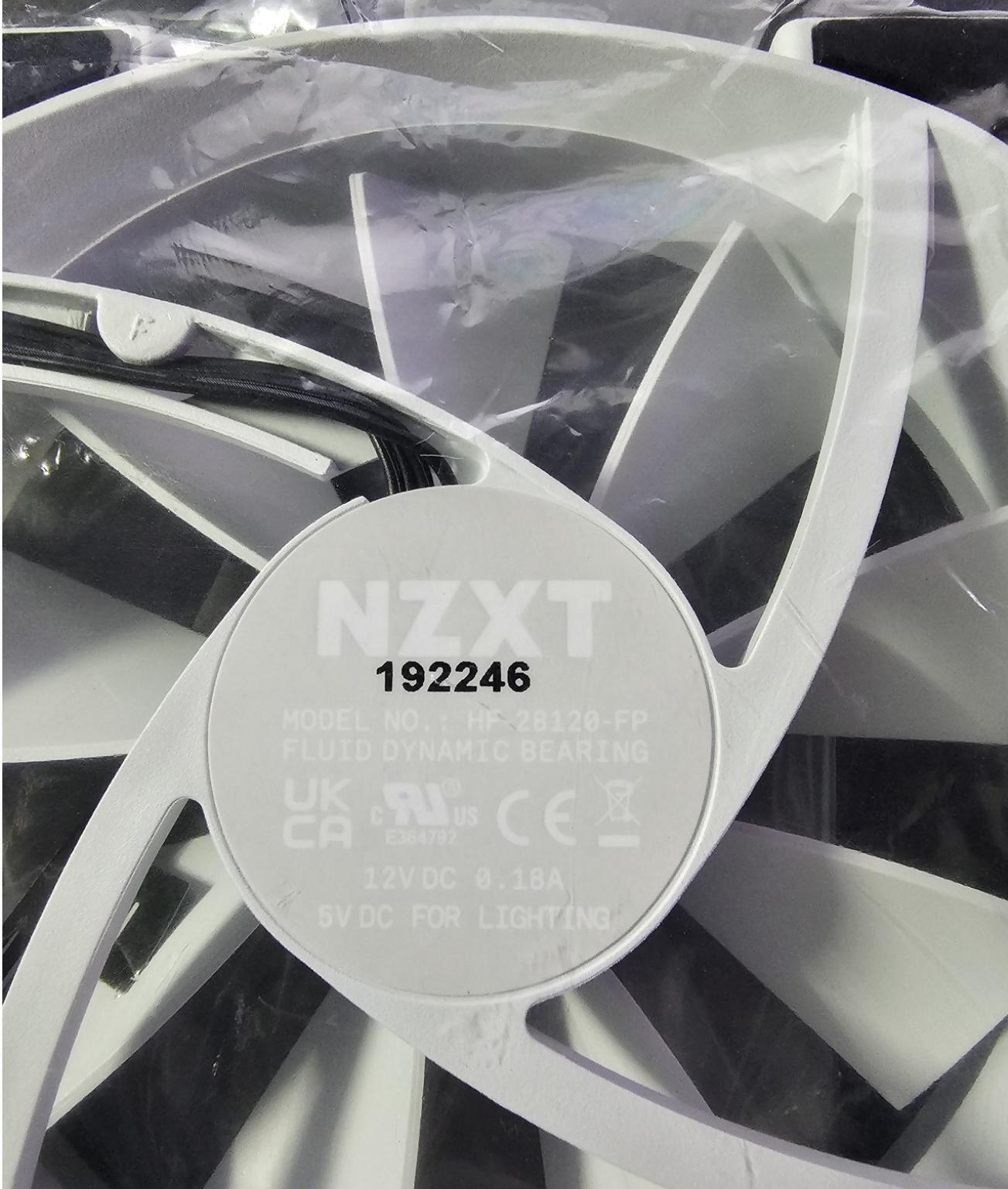 NZXT Aer RGB 2 120mm Fans White, Set of 3