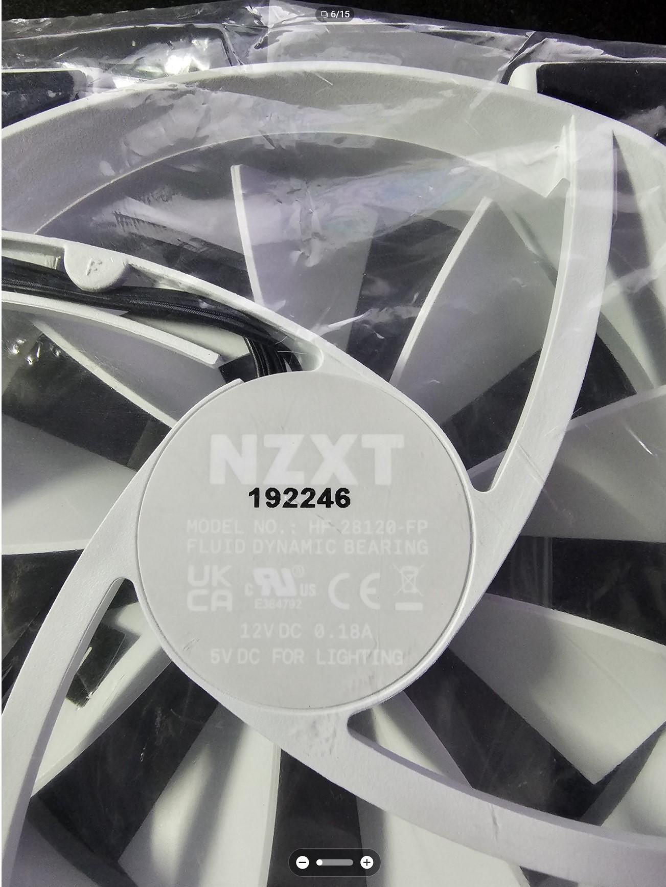 NZXT Aer RGB 2 120mm Fans White, Set of 3