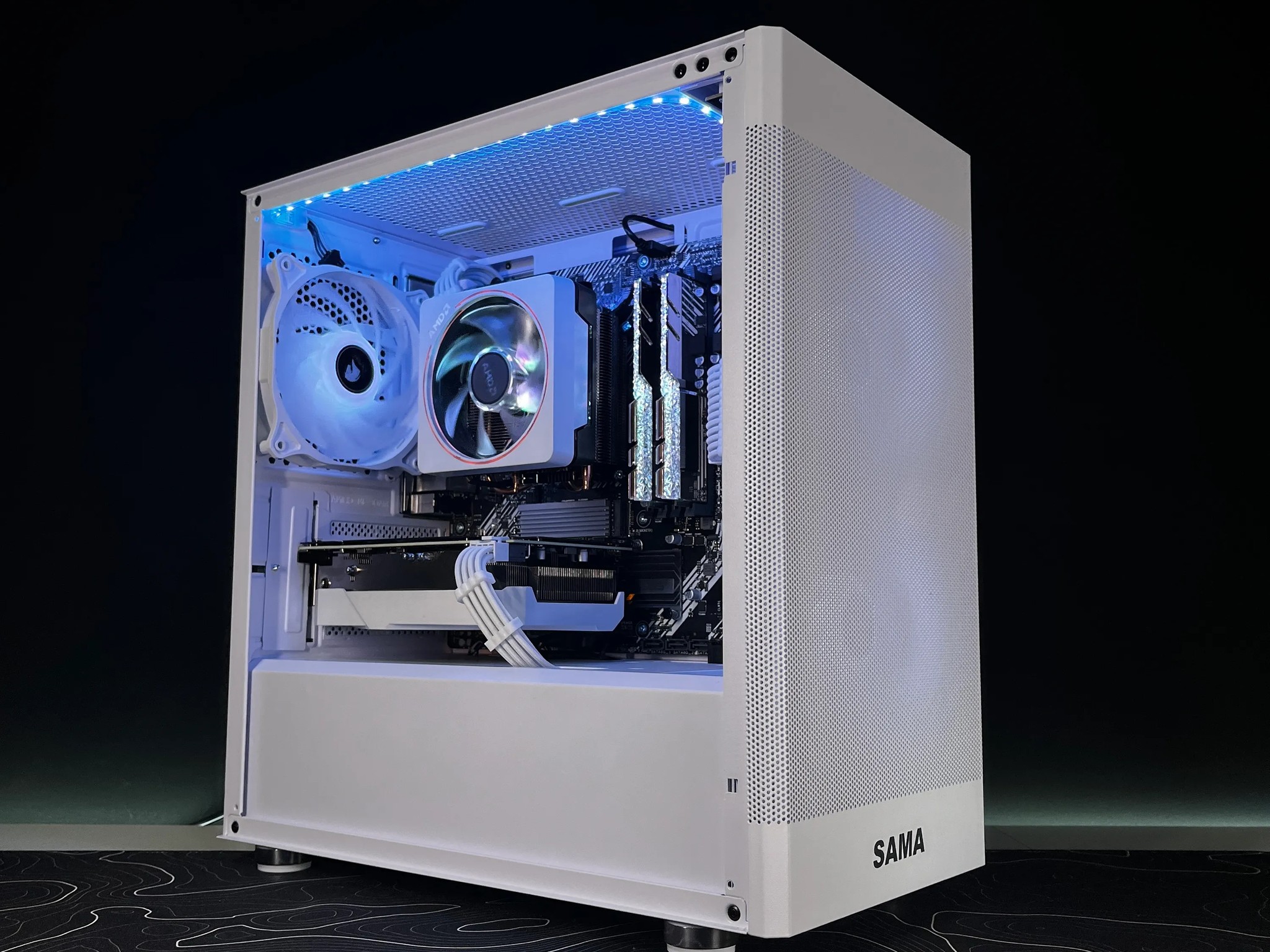 White & RGB Gaming PC | Ryzen 7 3700x & RTX 3050 8GB