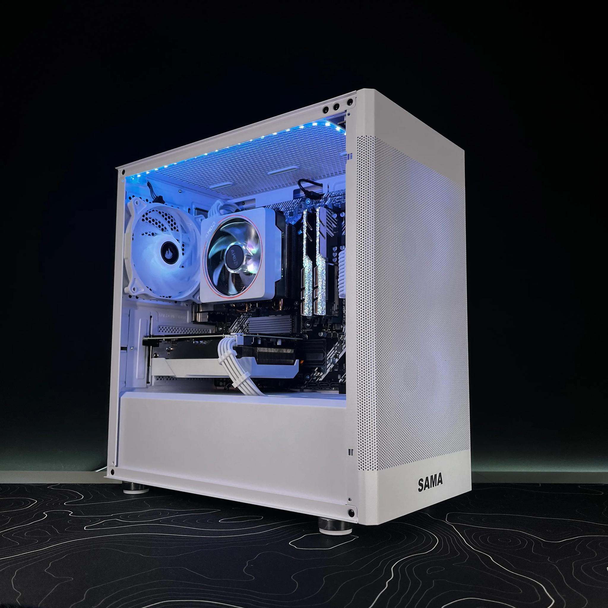 White & RGB Gaming PC | Ryzen 7 3700x & RTX 3050 8GB