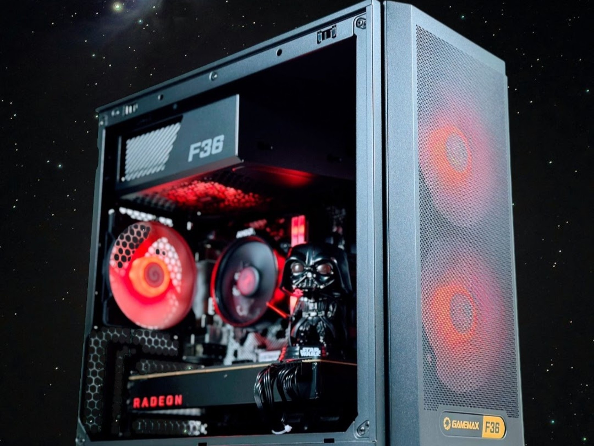 ⚫🤖⚔️Gaming PC🌌AMD RX VEGA 64 8GB🌌AMD Ryzen 2600 6 core🌌16GB DDR4🌌512GB SSD